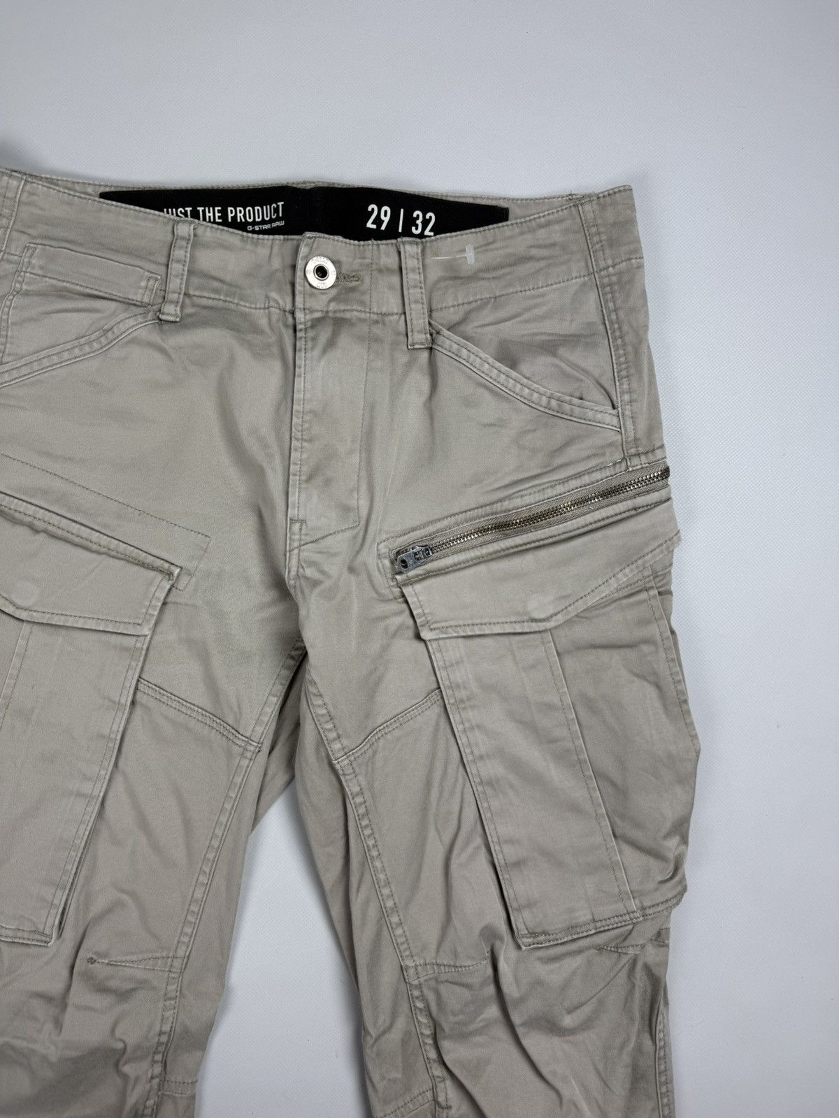 Designer G Star Raw Rovic Zip 3D Tapered Cargo Pants Trousers Size US 29 - 7 Thumbnail