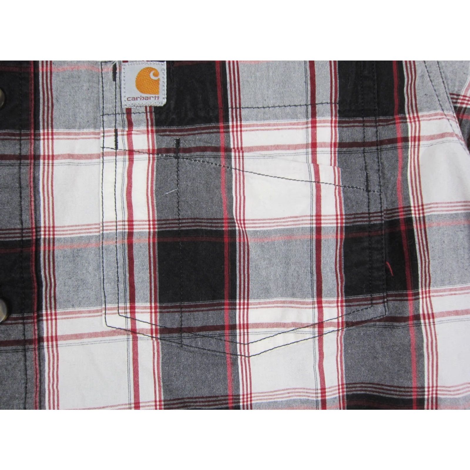 Carhartt Carhartt Shirt Mens M Red Black Plaid Relaxed Fit Button Up Work Classic Vintage No Size US M / EU 48-50 / 2 - 3 Thumbnail