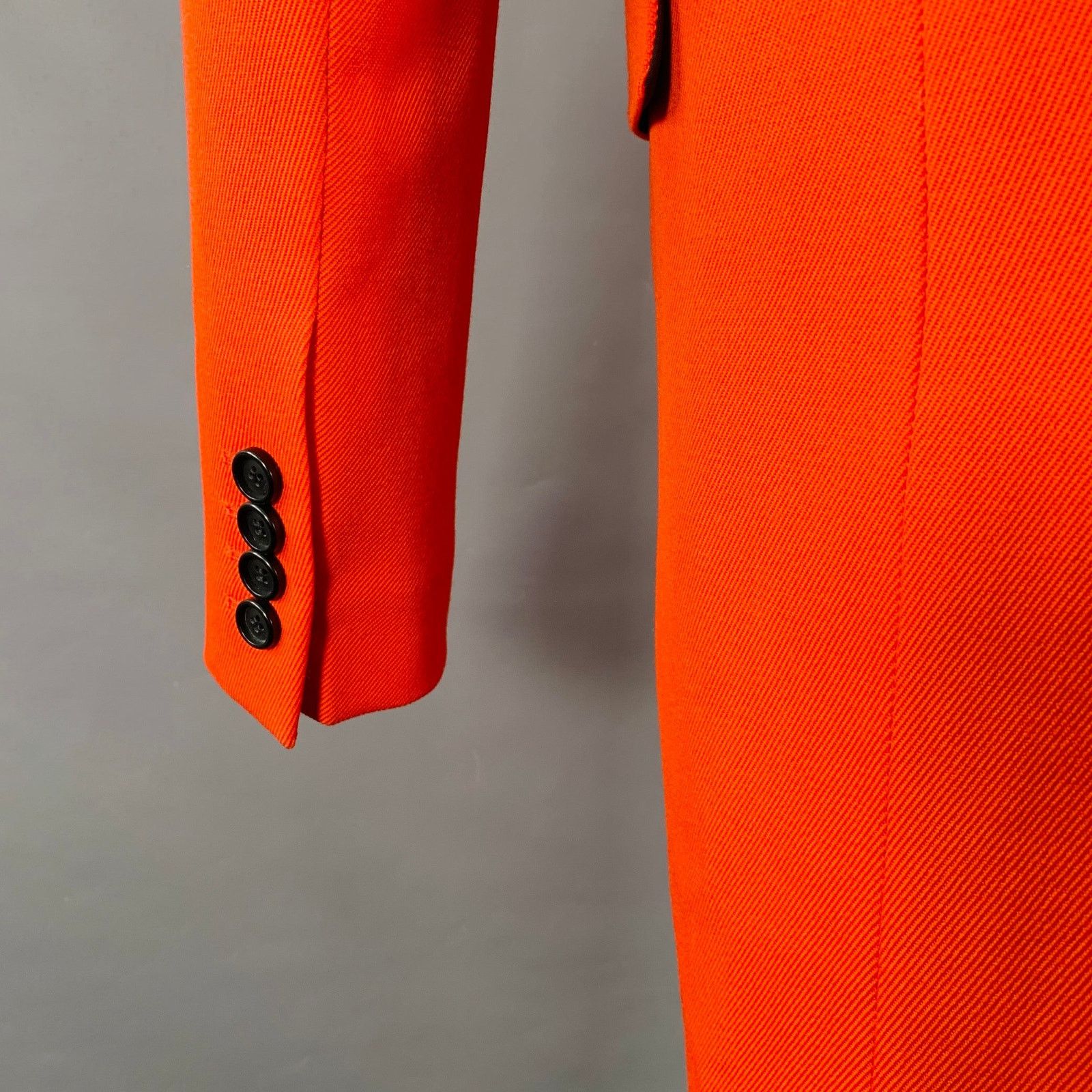 AMI Size 38 Orange Textured Twill Coat Size US M / EU 48-50 / 2 - 4 Thumbnail