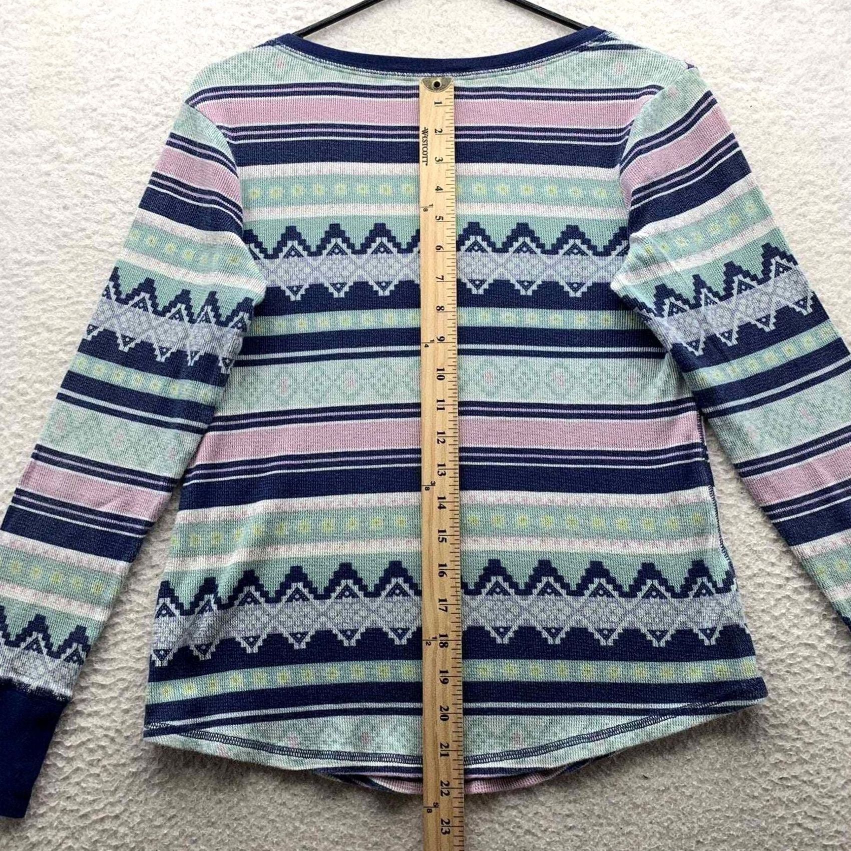 Victoria's Secret Victoria's Secret Sweater Shirt Womens M Lightweight Fairisle Scoopneck Size M / US 6-8 / IT 42-44 - 6 Thumbnail