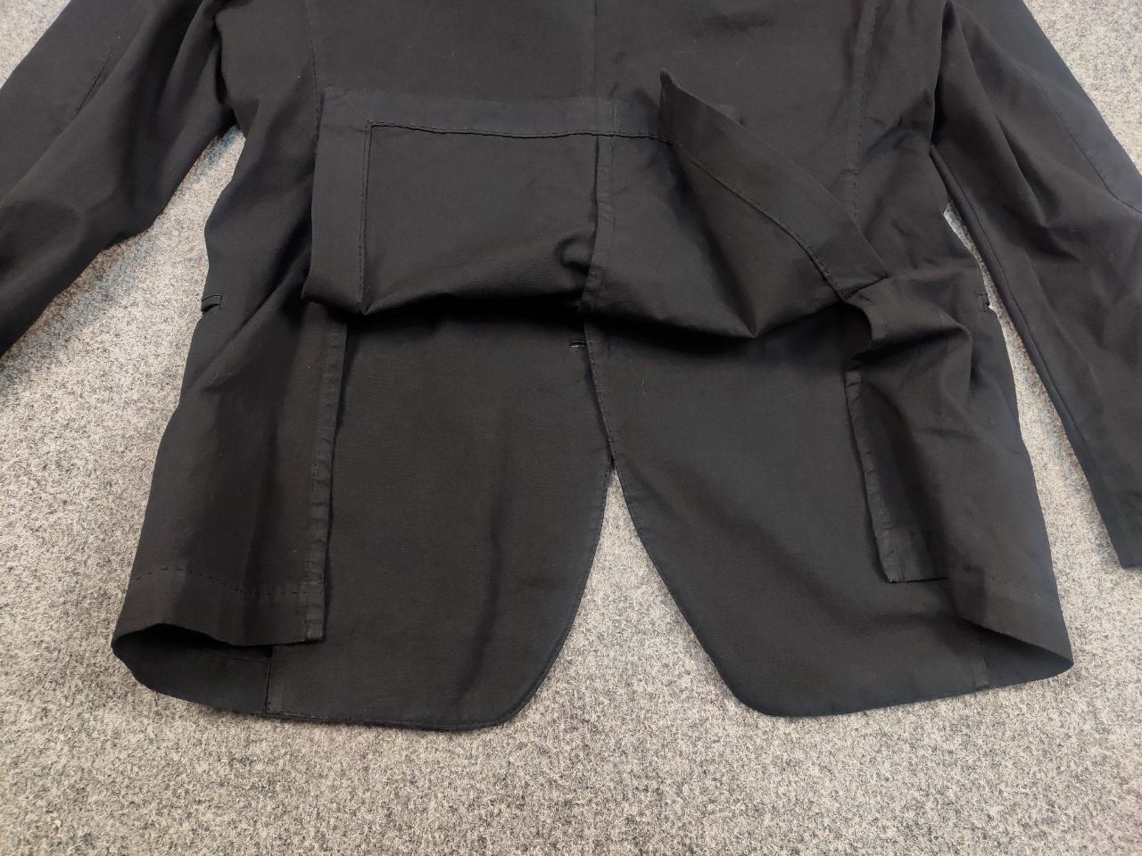 PIOMBO Piombo Italy Design Black Cotton Casual Blazer Jacket Size US L / EU 52-54 / 3 - 12 Thumbnail