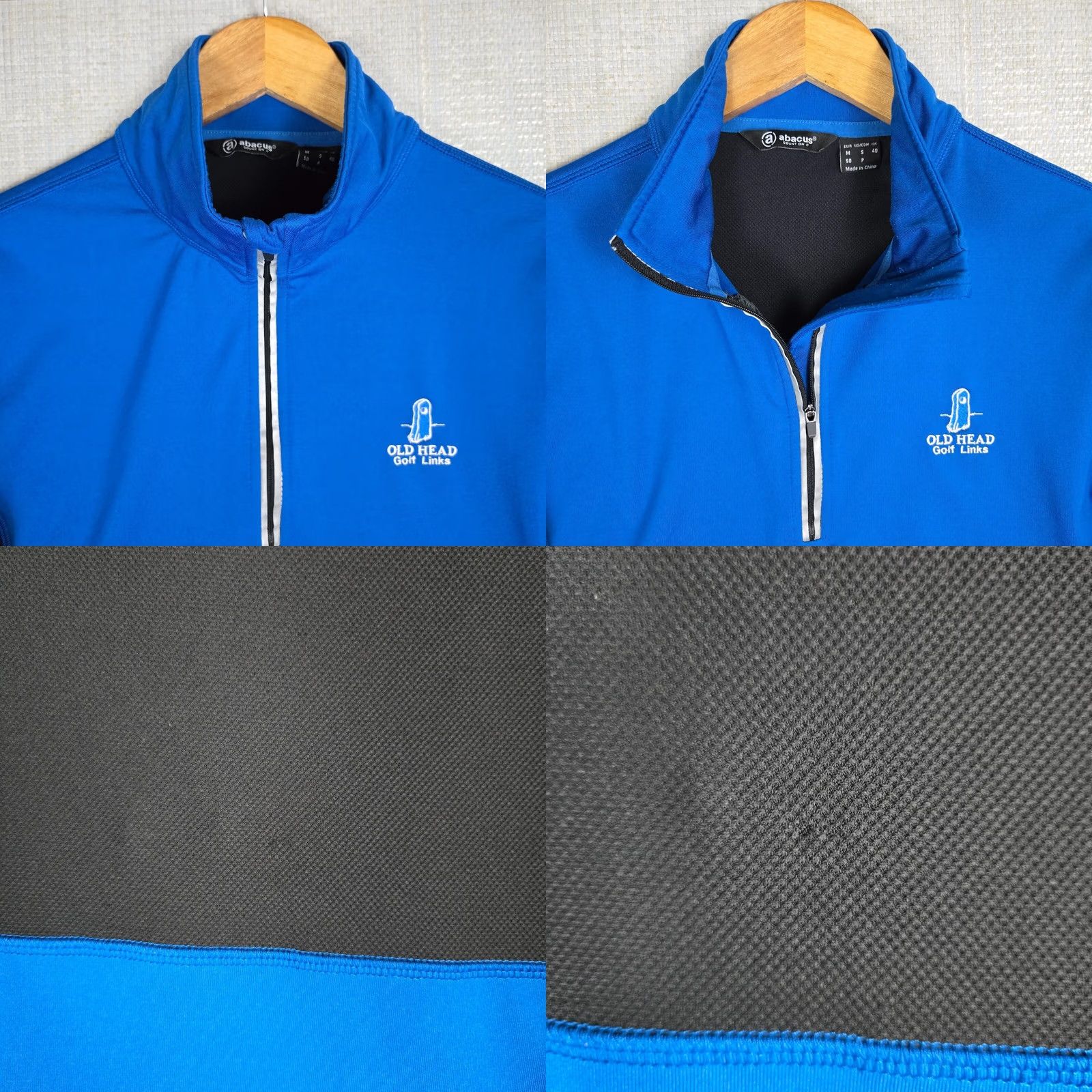 Vintage ABACUS Mens 1/4 Zip Pullover Shirt Long Sleeve Golf Performance Blue XS? Size US S / EU 44-46 / 1 - 9 Thumbnail