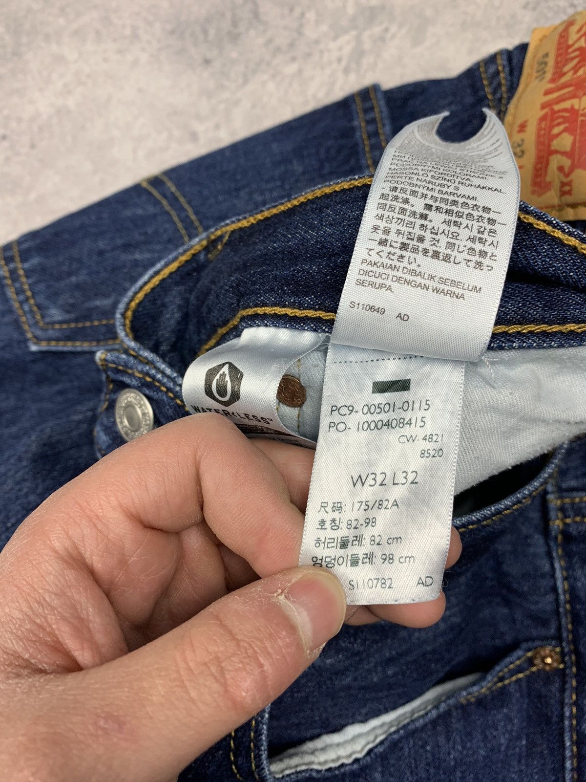Levi's Men’s Levi’s 501 Straight Jeans Size W32L32 Blue Size US 32 / EU 48 - 12 Thumbnail