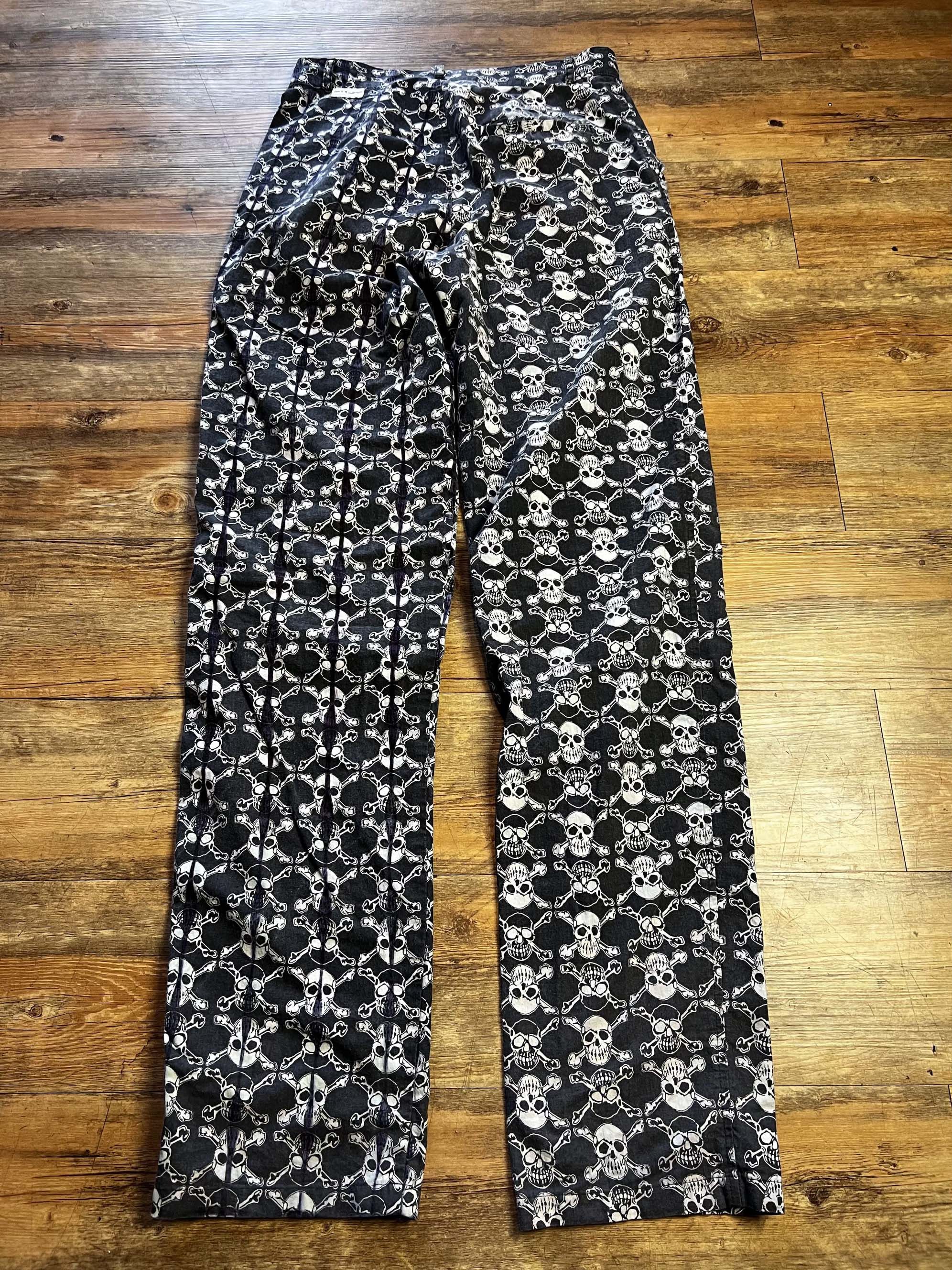 Life's a Beach RARE Vintage 1980's Life's A Beach Skull Print Pants Size US 32 / EU 48 - 12 Thumbnail