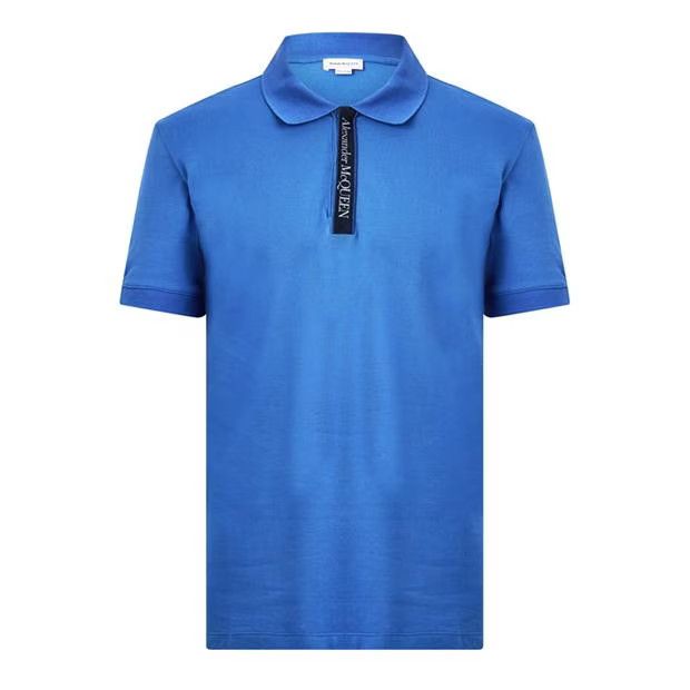 image of Alexander Mcqueen O1G2R1Mq0324 Polo Shirt In Cobalt, Men's (Size Small)