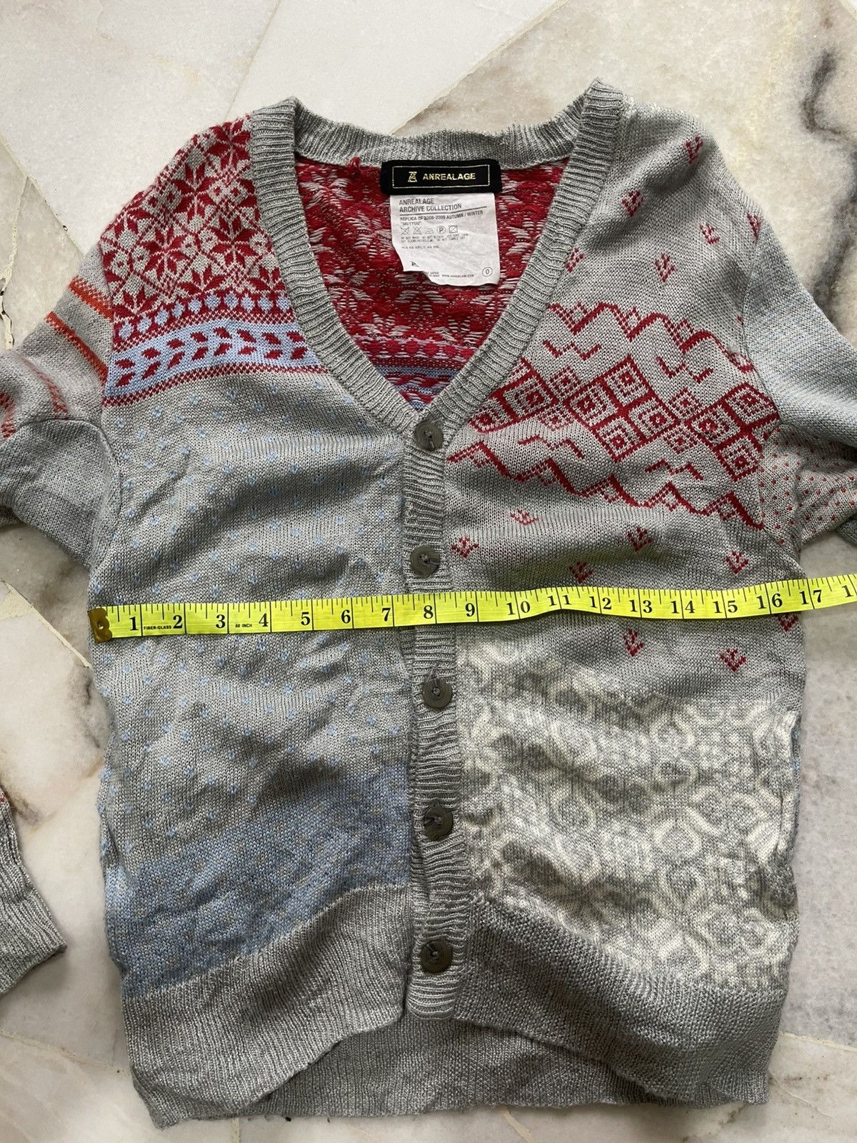 ANREALAGE Replica A/W 2008-2009 'MUTYUU' Cardigan Size US XS / EU 42 / 0 - 8 Thumbnail