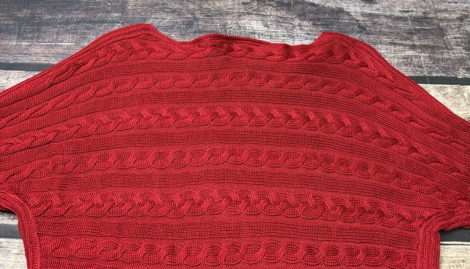 Lauren Ralph Lauren Lauren Ralph Lauren Sweater Women's XL Cable Knit Boat Neck Size XL / US 12-14 / IT 48-50 - 7 Thumbnail