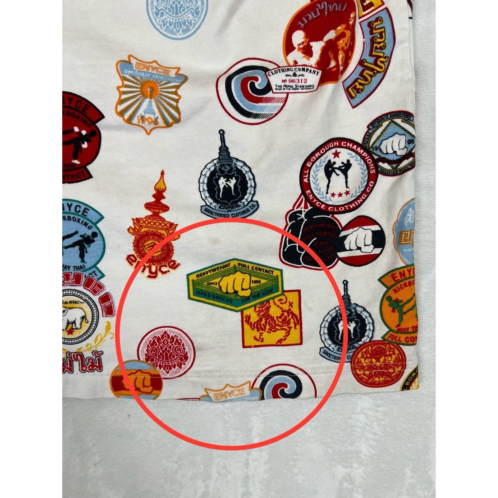 Enyce Vintage Enyce T-Shirt Y2K All Over Print Size XL Boxing Size US XL / EU 56 / 4 - 2 Thumbnail
