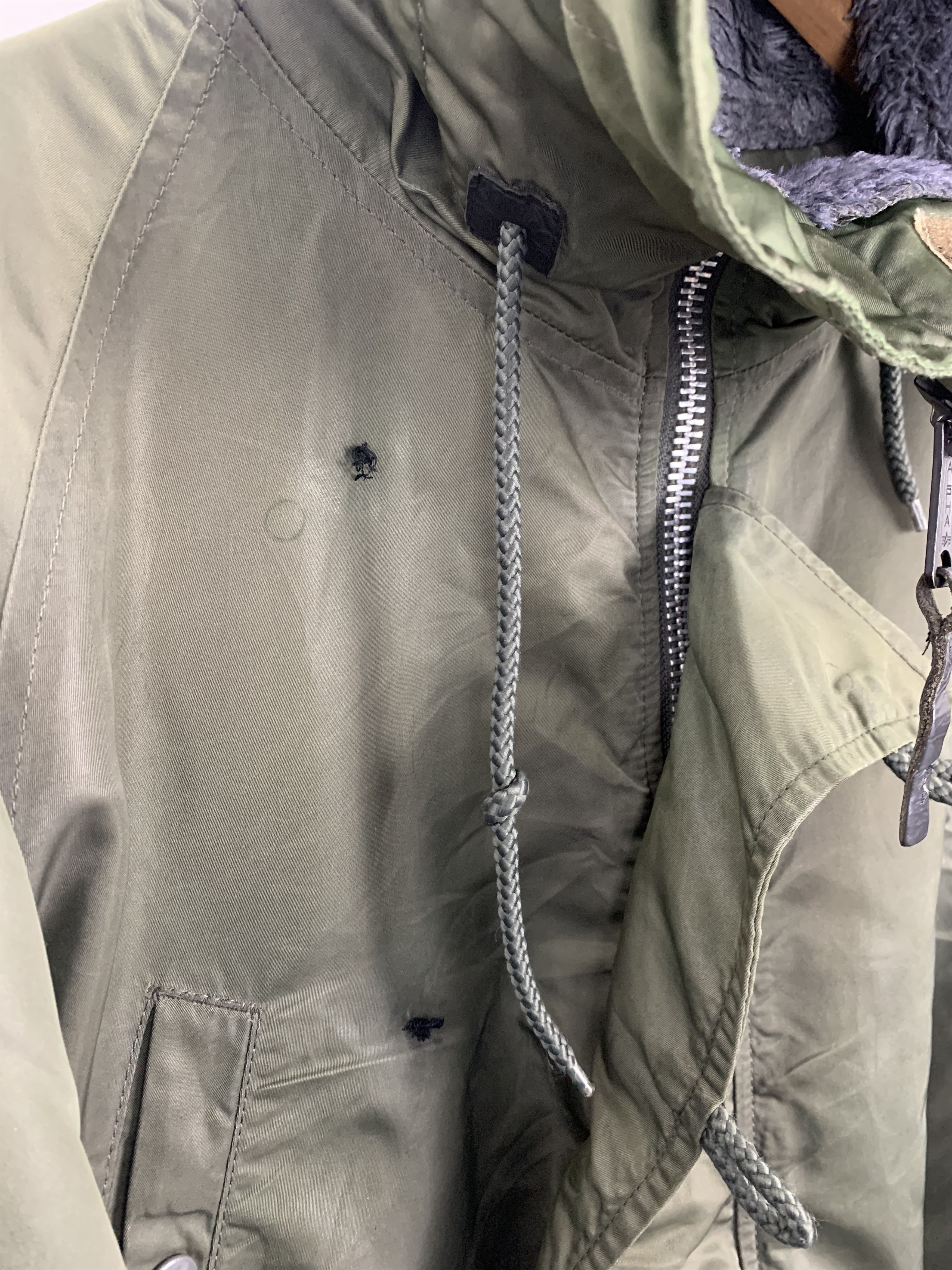 Alpha Industries Vintage Alpha Industries Hoodie Sherpa Bomber Jacket J0950 Size US L / EU 52-54 / 3 - 10 Thumbnail