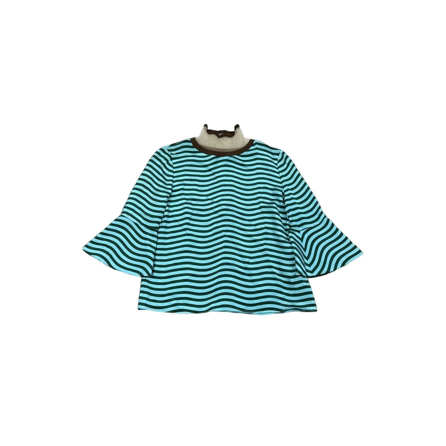Fendi Fendi Striped Flared Sleeve Knit Top IT 42 Size M / US 6-8 / IT 42-44 - 1 Thumbnail