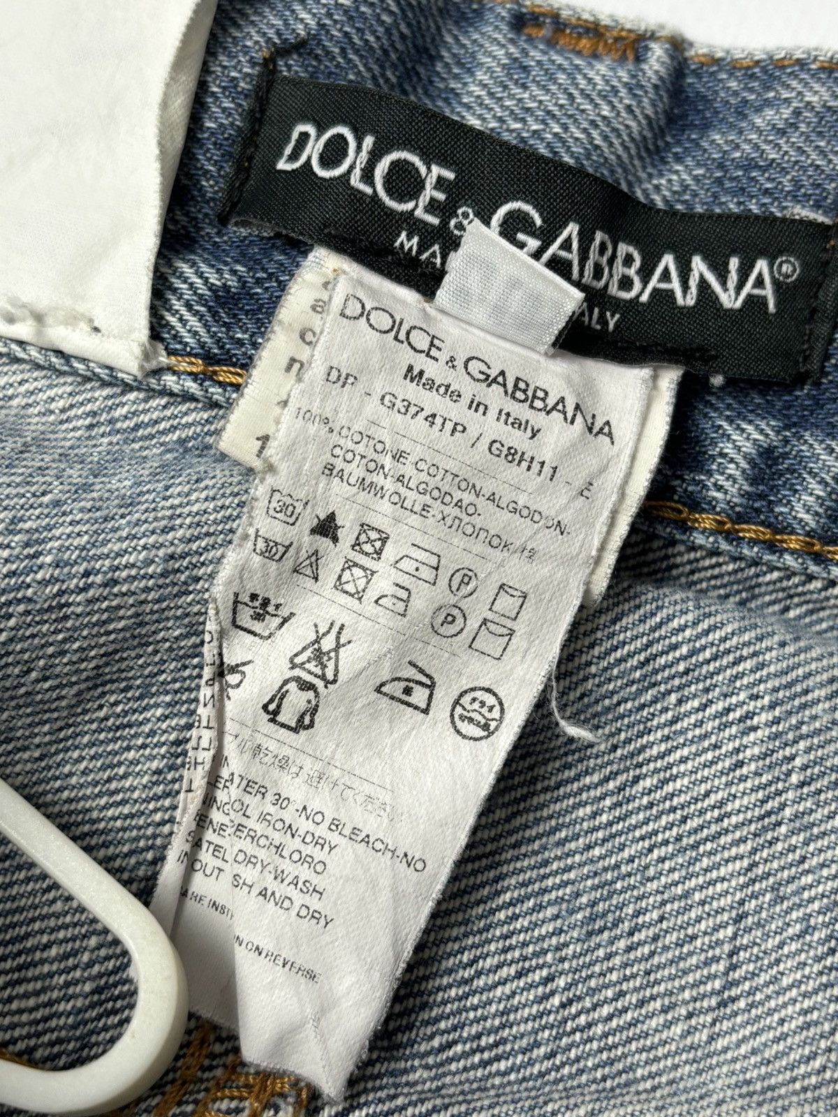 Dolce & Gabbana Vintage Y2K Dolce & Gabbana Distressed Denim Faded Jeans Size US 33 - 5 Thumbnail