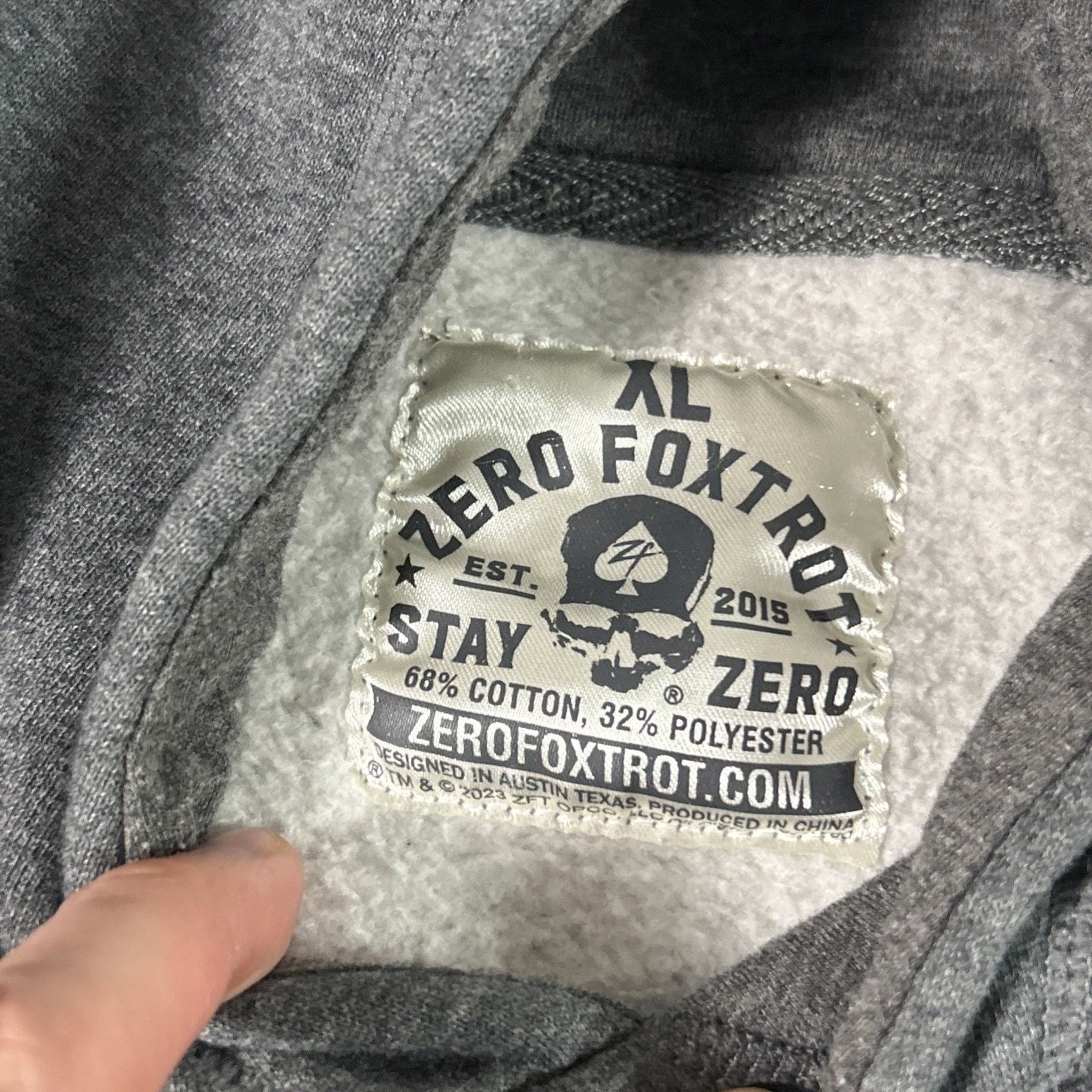 JNCO Zero Foxtrot Baggie Hoodie Mens XL Pullover Loose Lined Hood Size US XL / EU 56 / 4 - 8 Thumbnail