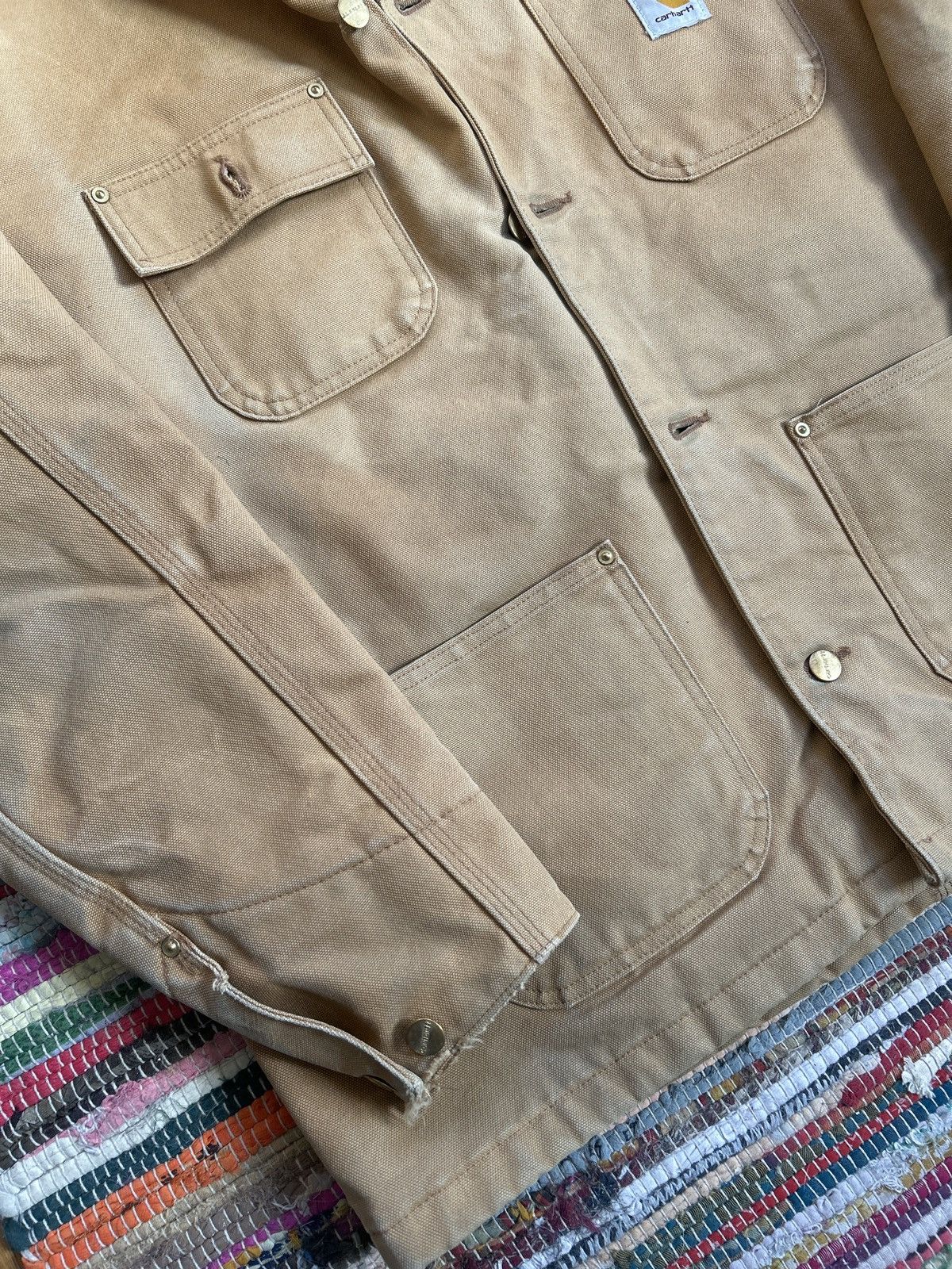 Carhartt Vintage 90s Carhartt Chore Jacket Size Large Blacket Lined Size US L / EU 52-54 / 3 - 4 Thumbnail