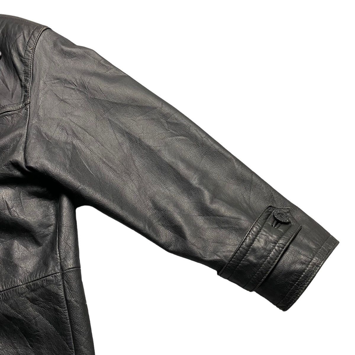 Genuine Leather × Vintage Reina Vintage 1973 Cowskin Leather Double Collar Jacket Size US M / EU 48-50 / 2 - 4 Thumbnail