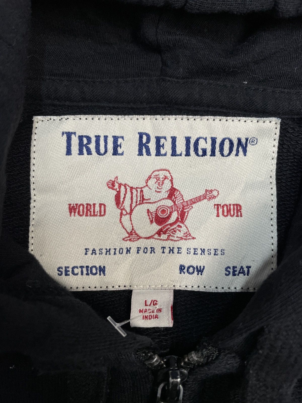 True Religion Vintage True Religion 00s Avantgarde Zip Hoodie Size US L / EU 52-54 / 3 - 9 Thumbnail