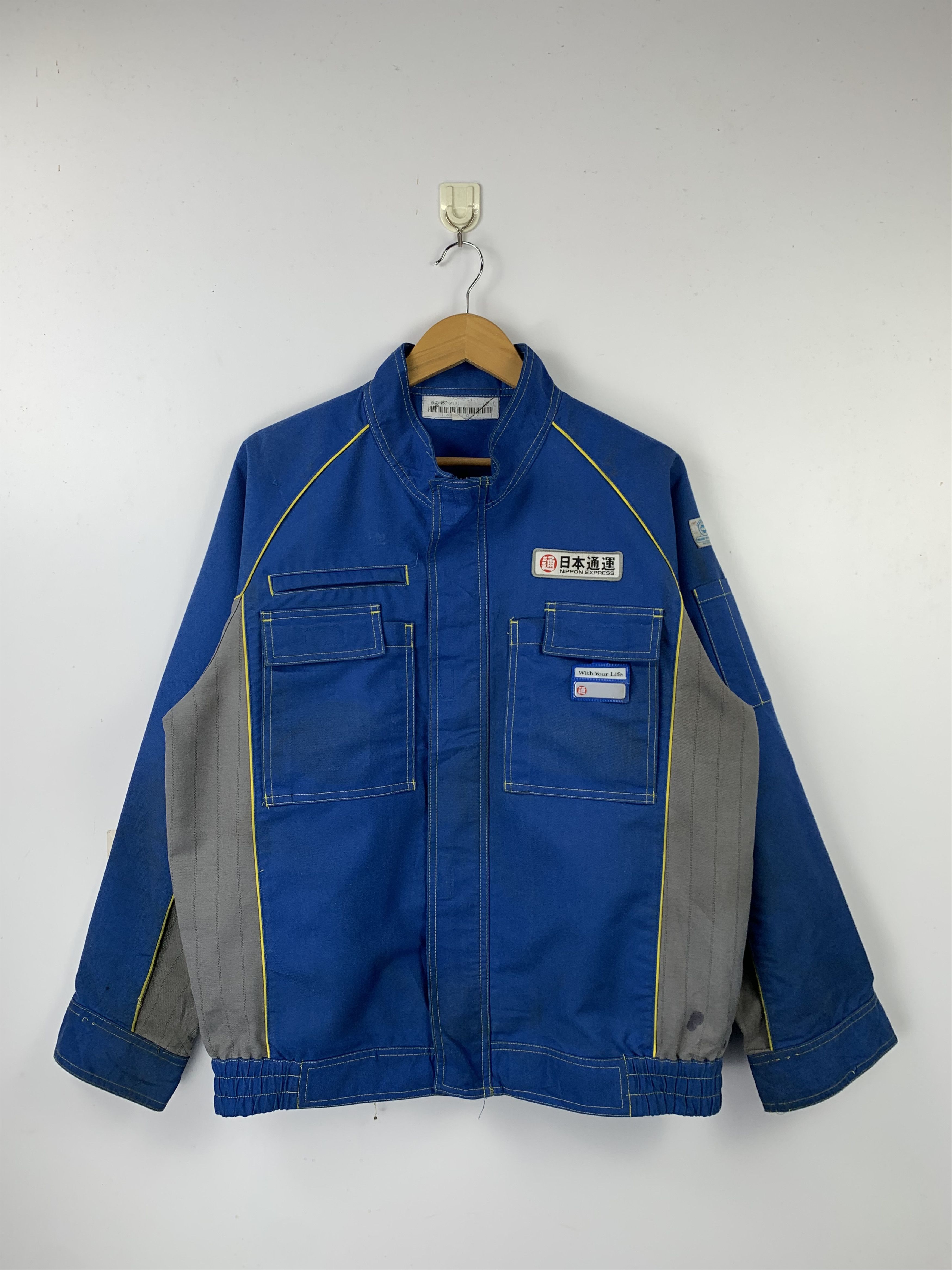 Japanese Brand Vintage Nippon Express Workers Jacket J1546 Size US L / EU 52-54 / 3 - 1 Thumbnail