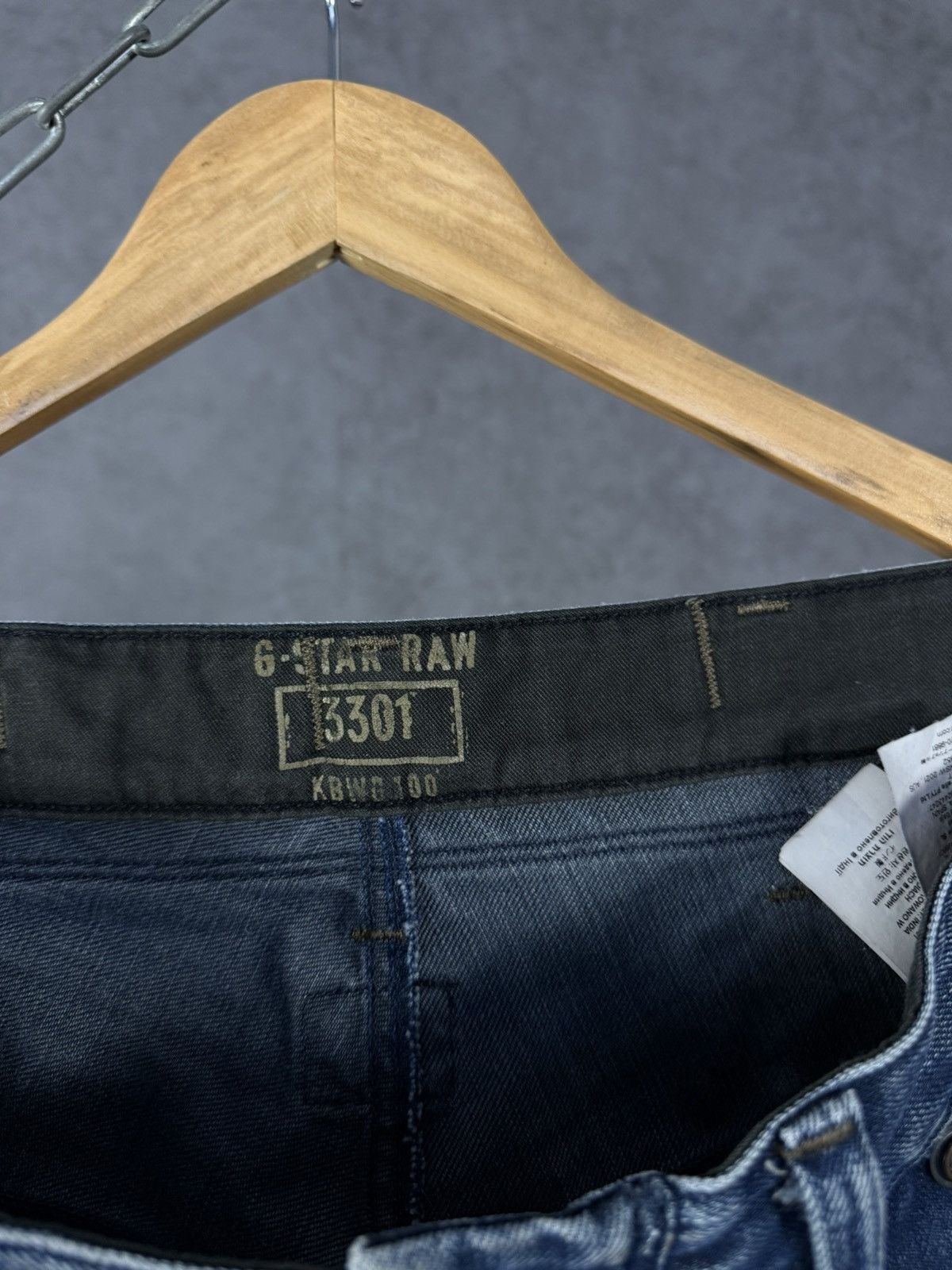 G-Star G Star Raw vintage designer biker jeans Size US 34 / EU 50 - 4 Thumbnail