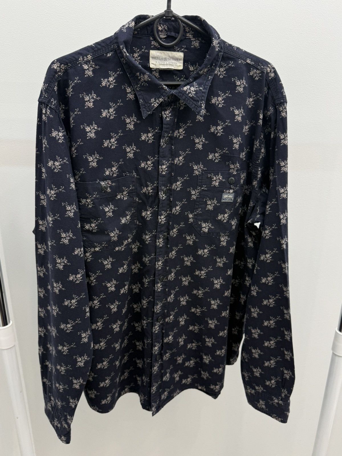 Denim & Supply Ralph Lauren Denim & Supply Ralph Lauren Floral Printed Pocket Shirt Size US XXL / EU 58 / 5 - 1 Thumbnail