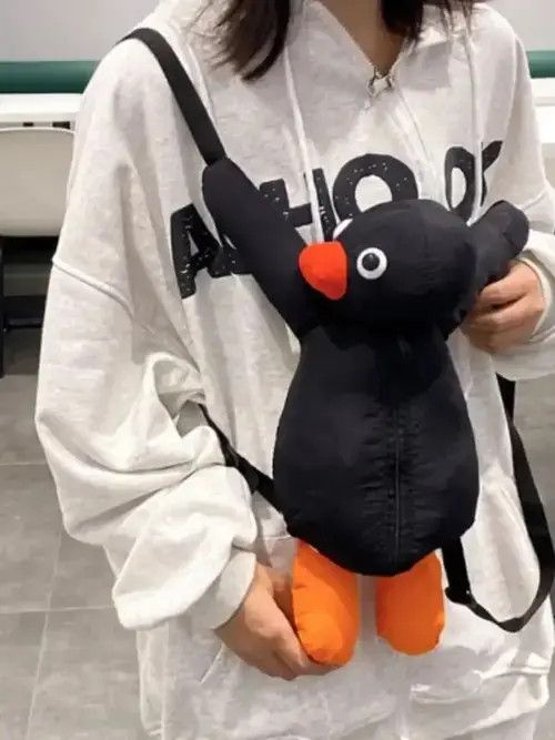 Cartoon Network Cartoon Funny Cute Cuddle Penguin Backpack Size ONE SIZE - 4 Thumbnail