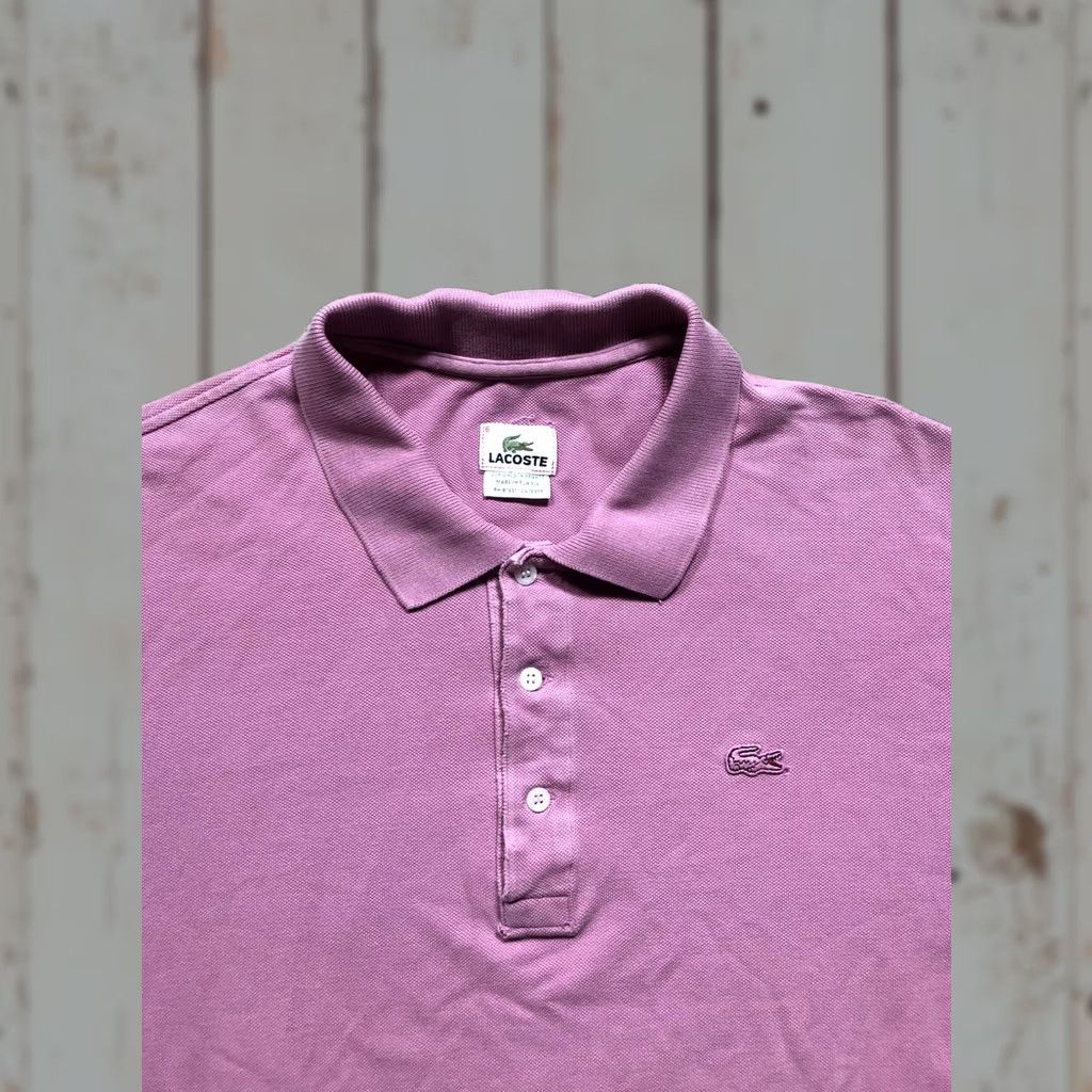 Lacoste Lacoste Polo Shirt Mens XL Pink Pique Short Sleeve Crocodile Logo Embroidered Size US XL / EU 56 / 4 - 1 Thumbnail