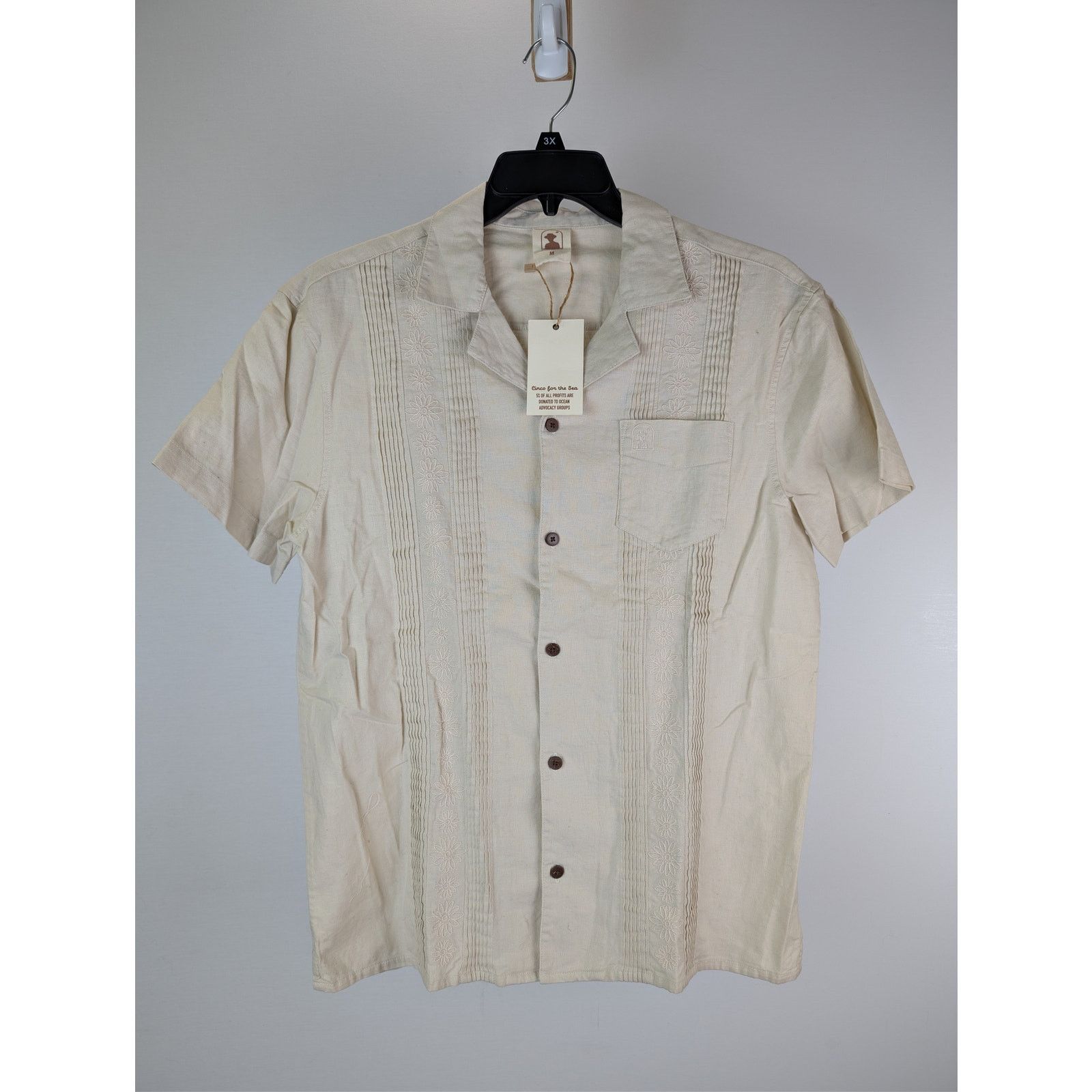Other o1rshd1 CC20 Dandy Del Mar Brisa Linen Shirt Vintage Ivory Size US M / EU 48-50 / 2 - 8 Thumbnail