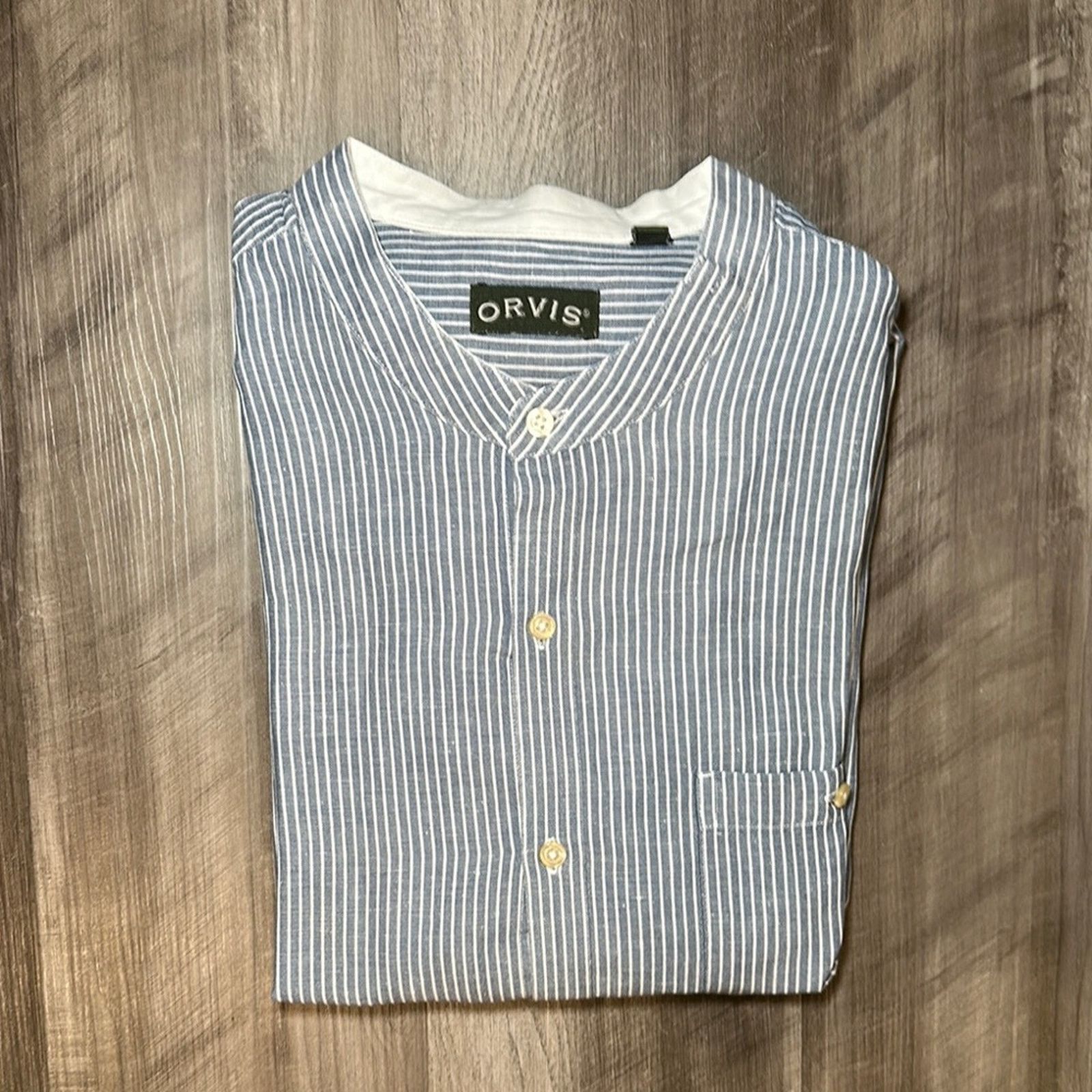 Orvis Orvis Frontier Collar Linen Blend Long Sleeve - 2XL Size US XXL / EU 58 / 5 - 1 Thumbnail