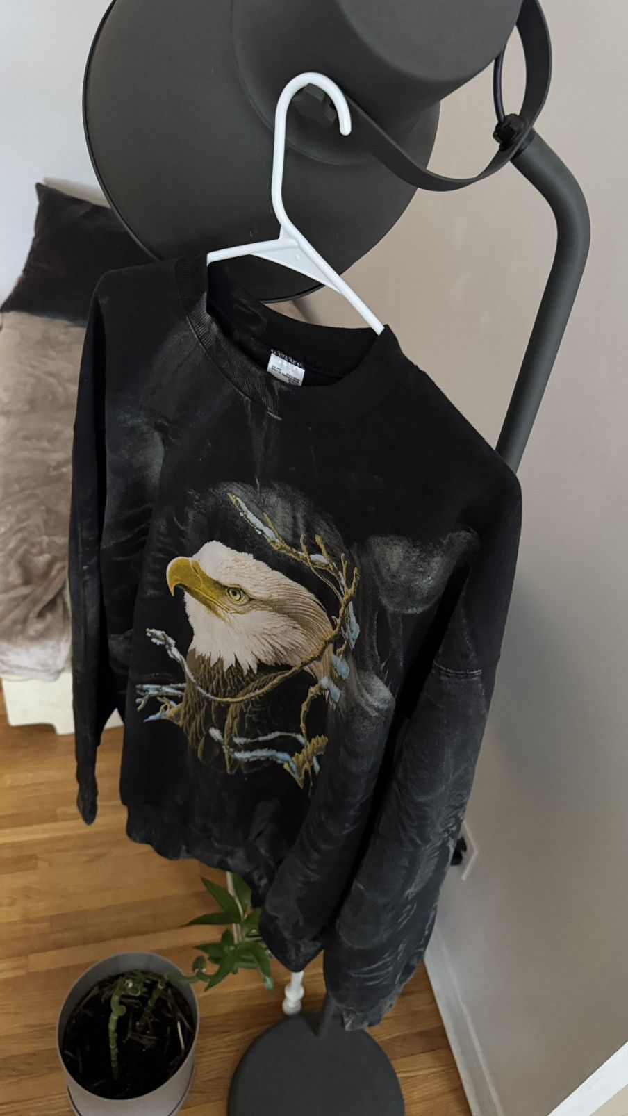 Fruit Of The Loom Bald Eagle Endangered Animal Wildlife Graphic Sweatshirt Size US XL / EU 56 / 4 - 3 Thumbnail