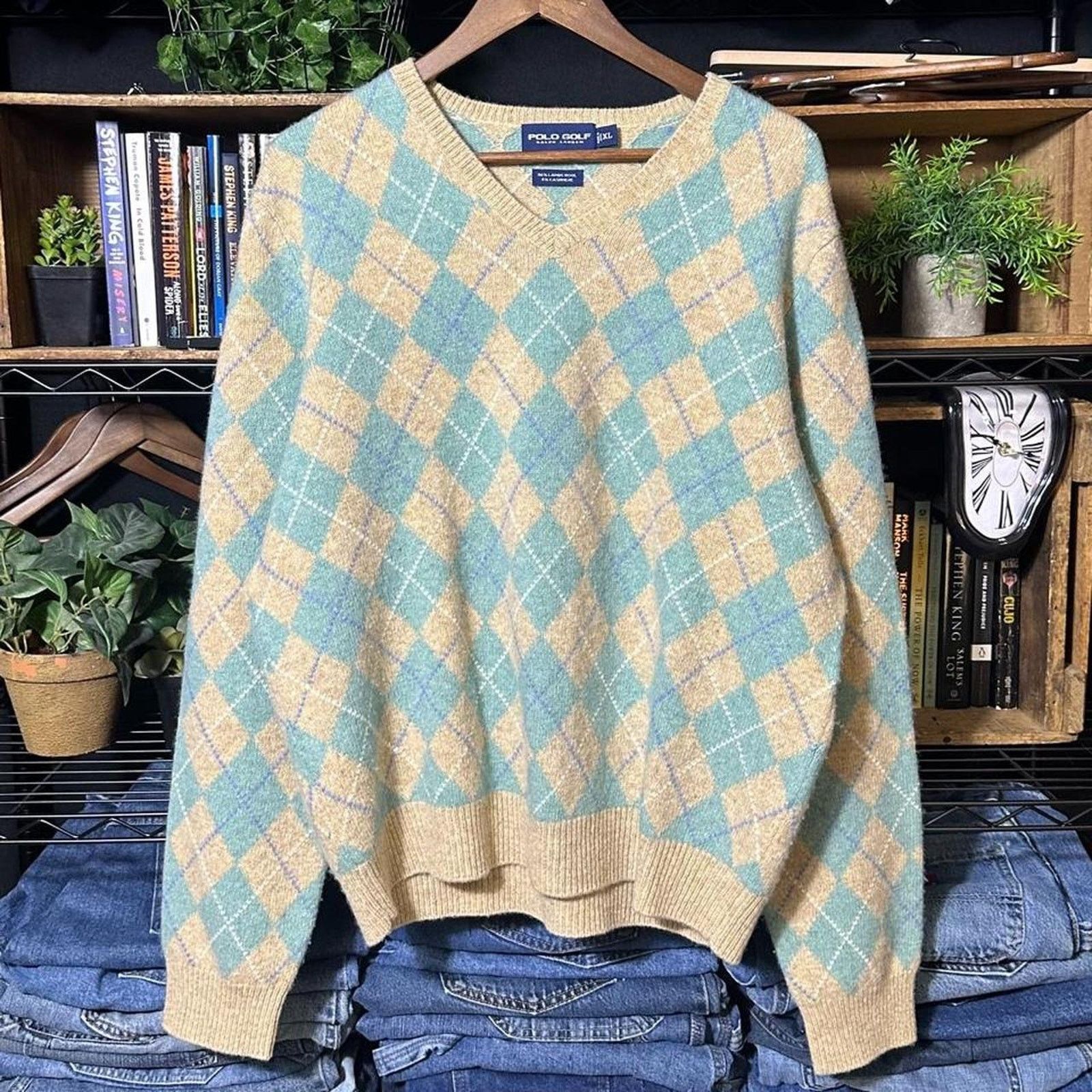 Polo Ralph Lauren Vintage Polo Ralph Lauren Lambswool/Cashmere Sweater Mens XL Size US XL / EU 56 / 4 - 1 Thumbnail