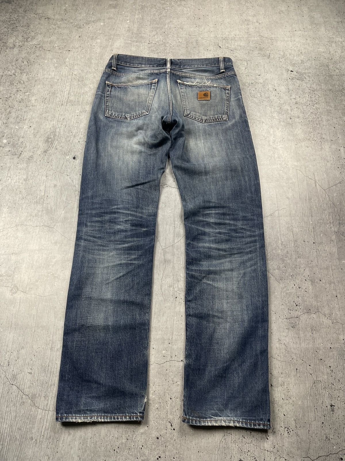 Carhartt Crazy Vintage 90s Carhartt Jeans Relaxed Fit Light Wash Work Size US 31 - 2 Thumbnail
