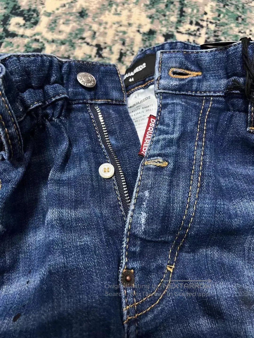 Dsquared2 dsquared2 blue distressed patch denim pants. Size US 44 / EU 60 - 3 Thumbnail