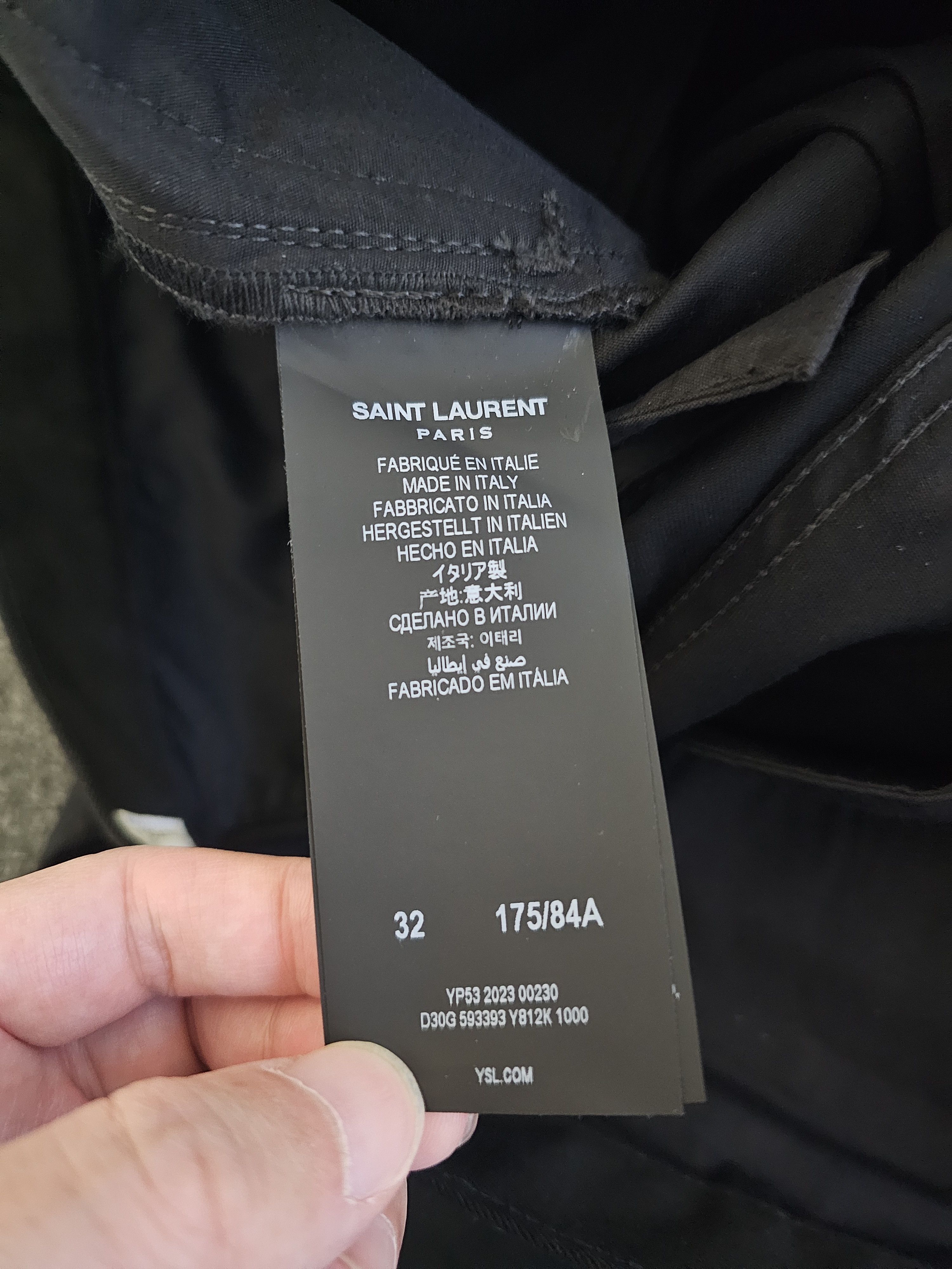 Saint Laurent Paris Saint Laurent Paris men's balck Pants size 32 Size US 32 / EU 48 - 5 Thumbnail