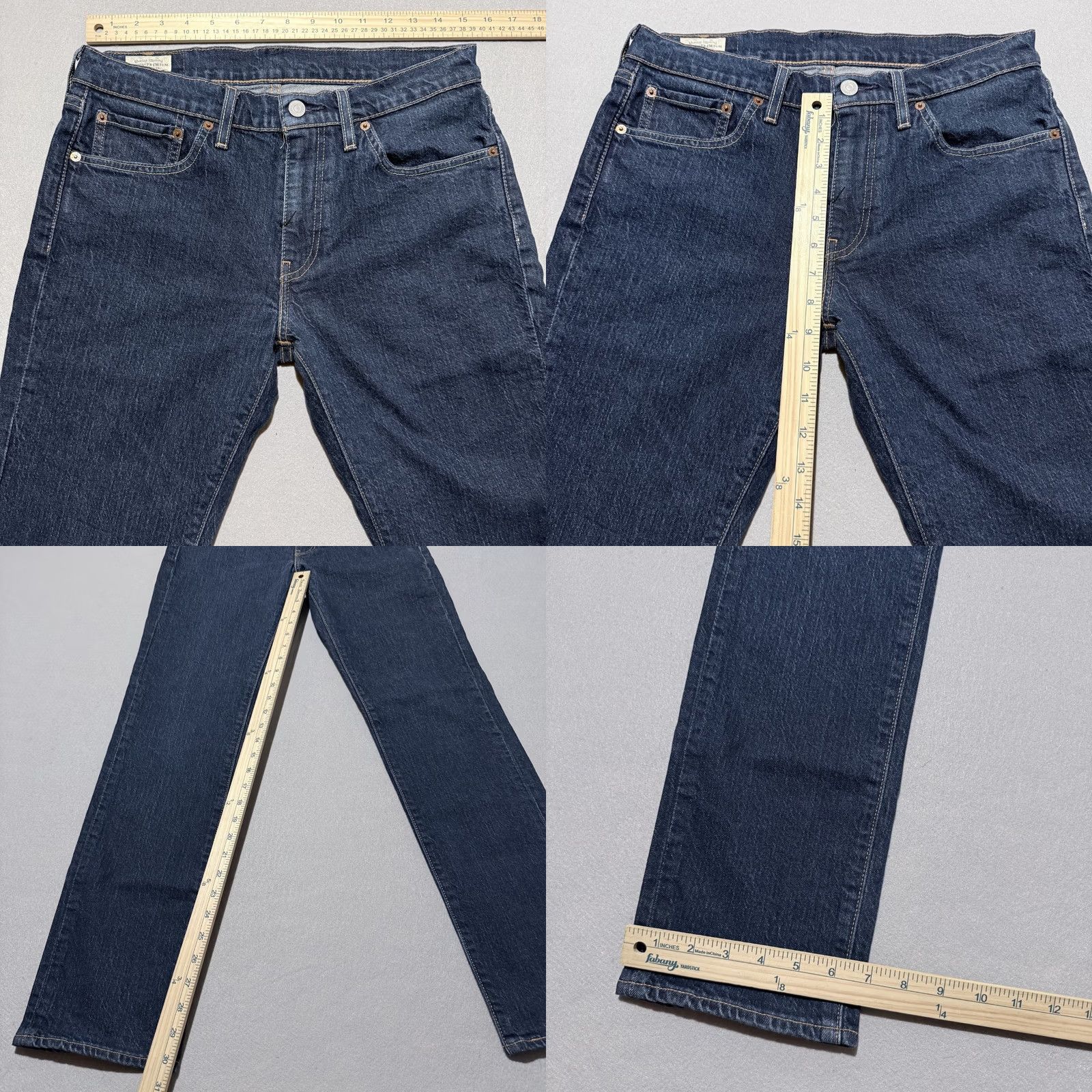 Levi's VINTAGE Levi'S Jeans Mens 32 Blue Premium Dark Wash Denim Pockets Slim Straight Fit Y2K 32X32 Size US 32 / EU 48 - 9 Thumbnail