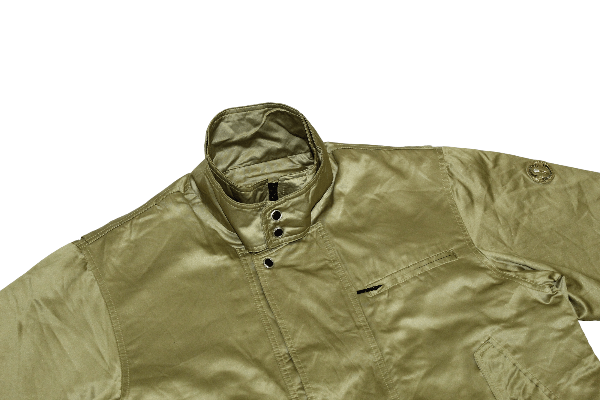 Japanese Brand VTG💥 GULK SPORTS Sheepskin removable lining satin jacket Size US L / EU 52-54 / 3 - 8 Thumbnail