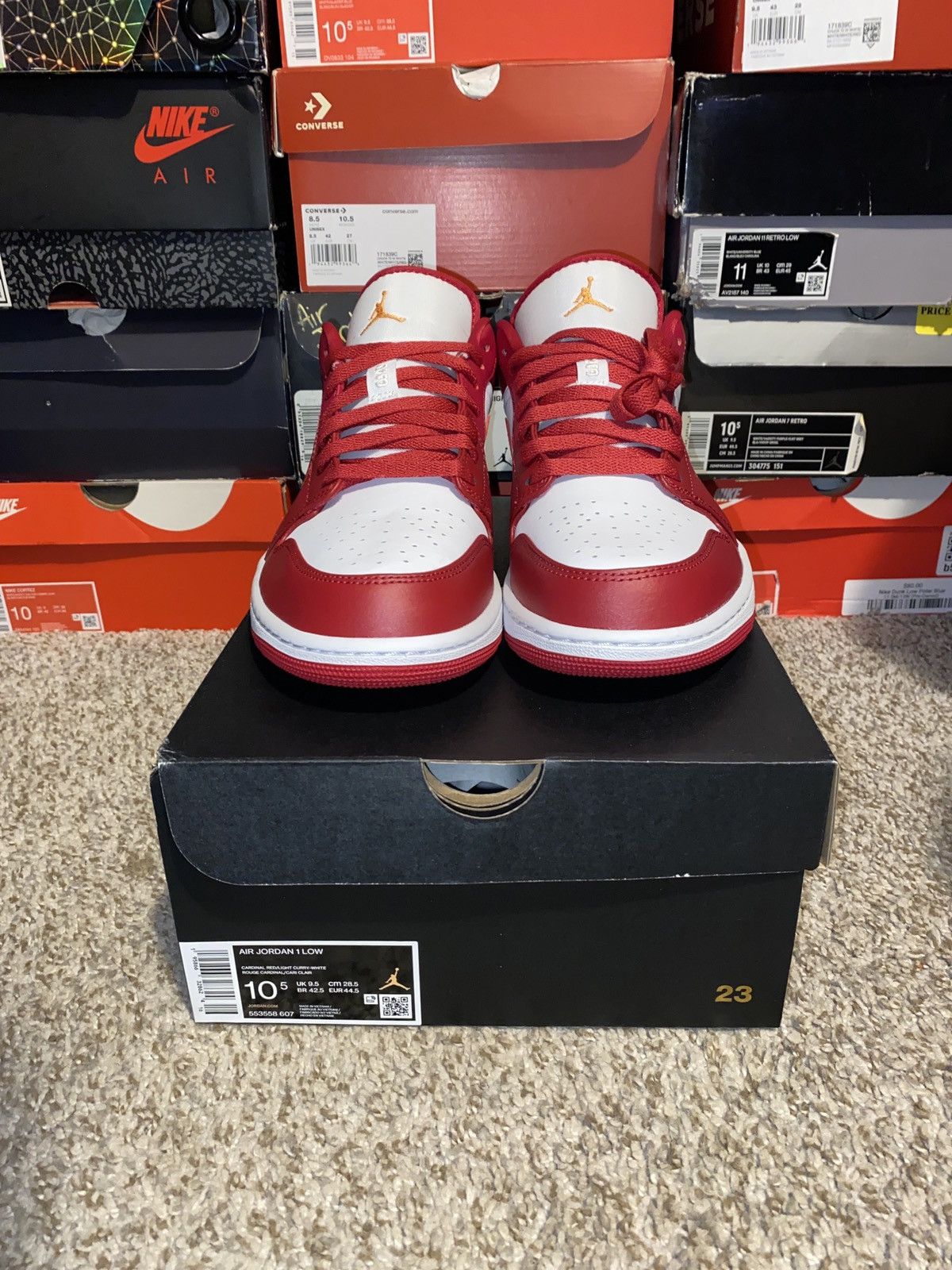 Jordan Brand × Nike “Brand New Size 10.5 Jordan 1 Low Cardinal Red” Size US 10.5 / EU 43-44 - 3 Thumbnail