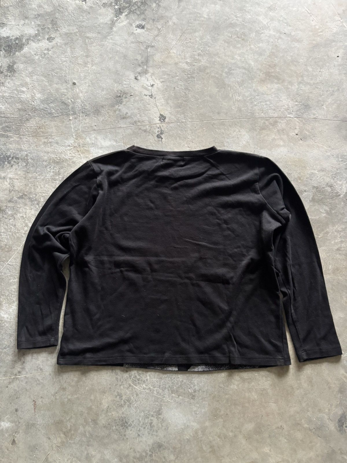 Japanese Brand SKY BOMBER 319808 Y2K longsleeve japanese poem rhinestone Size US M / EU 48-50 / 2 - 7 Thumbnail