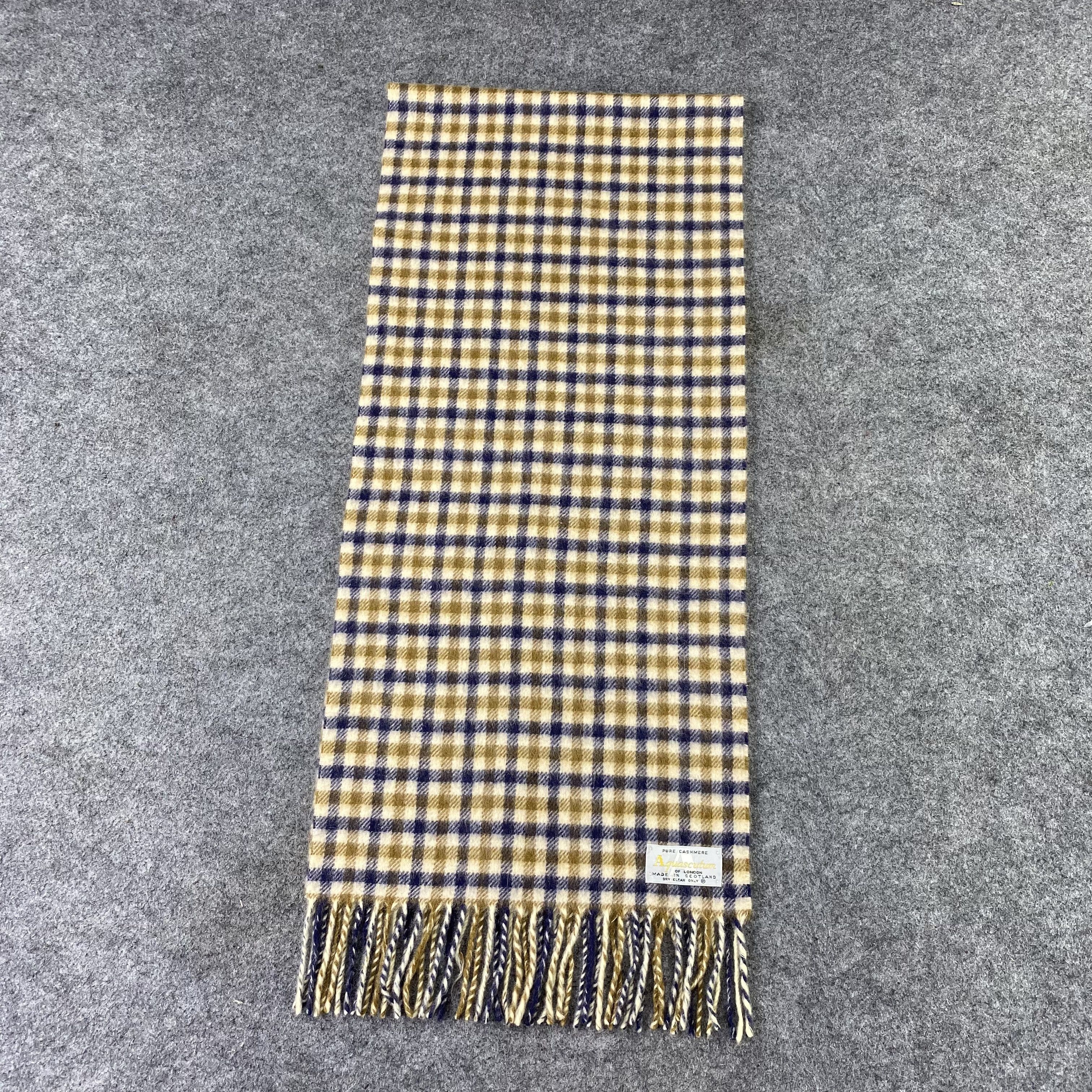 Aquascutum Aquasqutum Cashmere Muffler/Scarf/Neckwear-T1427 Size ONE SIZE - 2 Thumbnail