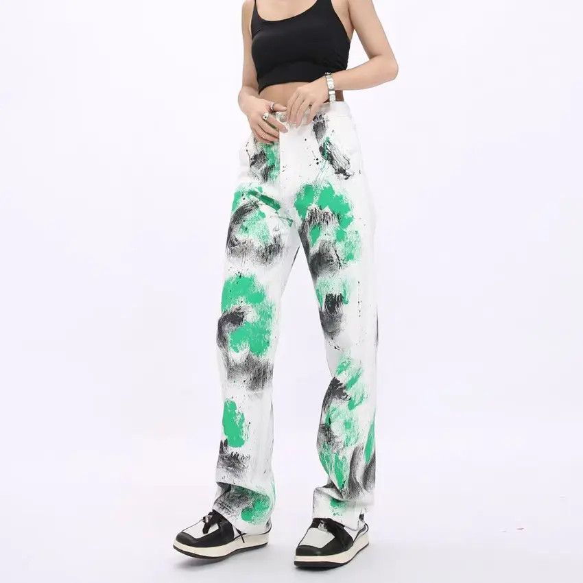 Designer × Japanese Brand Vintage Hip Hop Streetwear Loose Casual Jeans Size US 33 - 4 Thumbnail