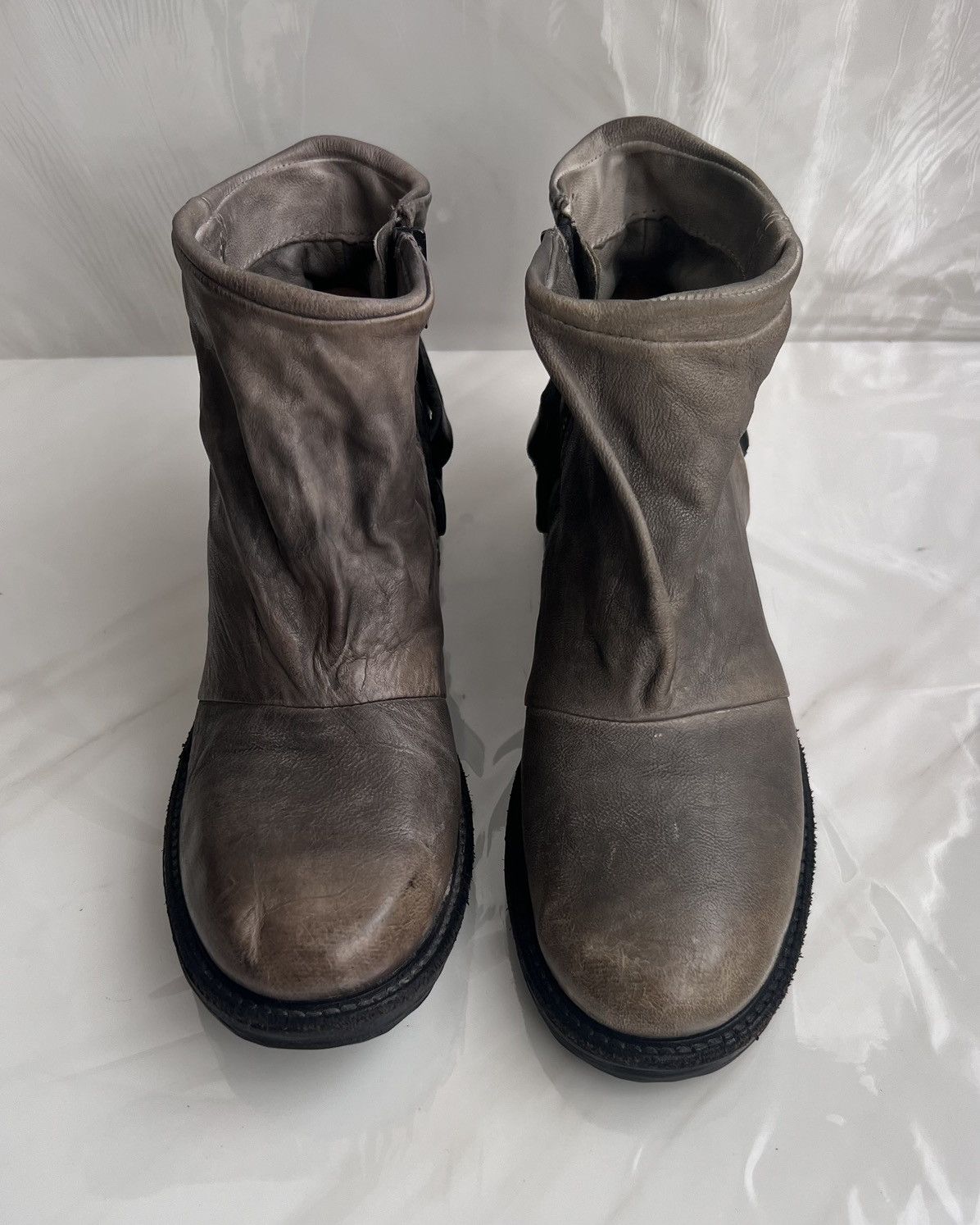 A.S.98 As 98 Airstep Zipper Boho Biker Gray distressed boot Size US 8 / IT 38 - 12 Thumbnail
