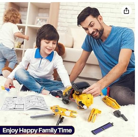 NBDN Nobrandedon STEM Science Bulidng Kit, Space Toy, 120 pieces, yellow Size ONE SIZE - 3 Thumbnail