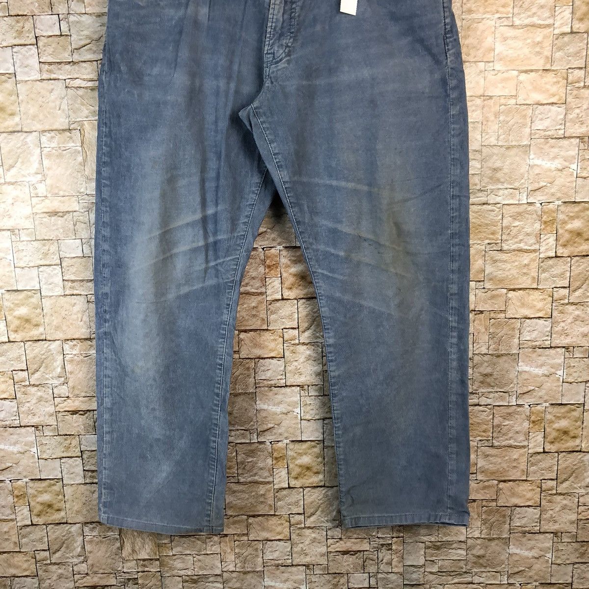 Uniqlo Uniqlo japan vintage Blue Conduroy Pants #A1130 Size US 35 - 3 Thumbnail