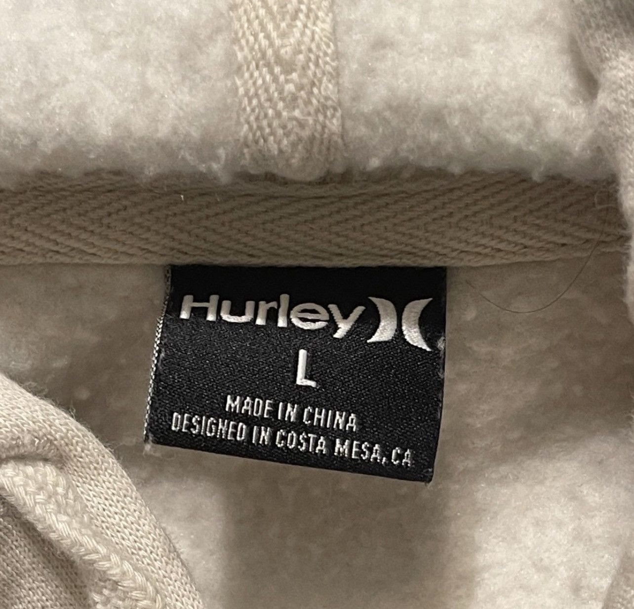Hurley Hurley Men’s Large Tan Icon Box Pullover Hoodie Small Flaws Size US L / EU 52-54 / 3 - 7 Thumbnail