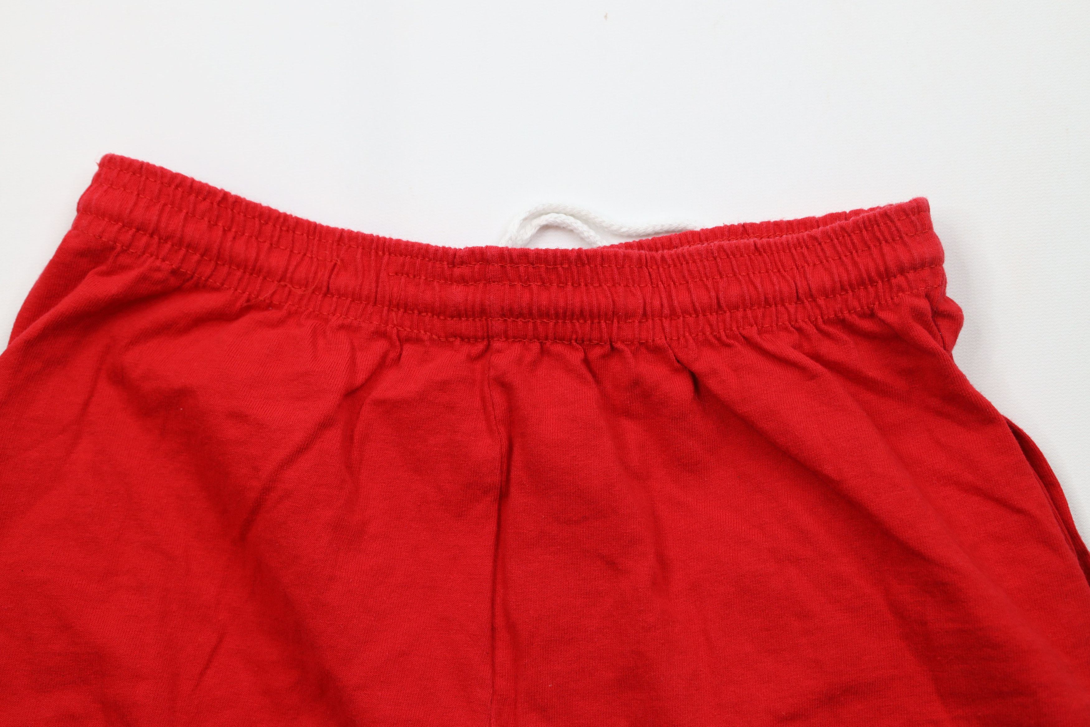 Riddell Vintage 90s Riddell Football Knee Shorts Red Cotton USA Size US 30 / EU 46 - 10 Thumbnail