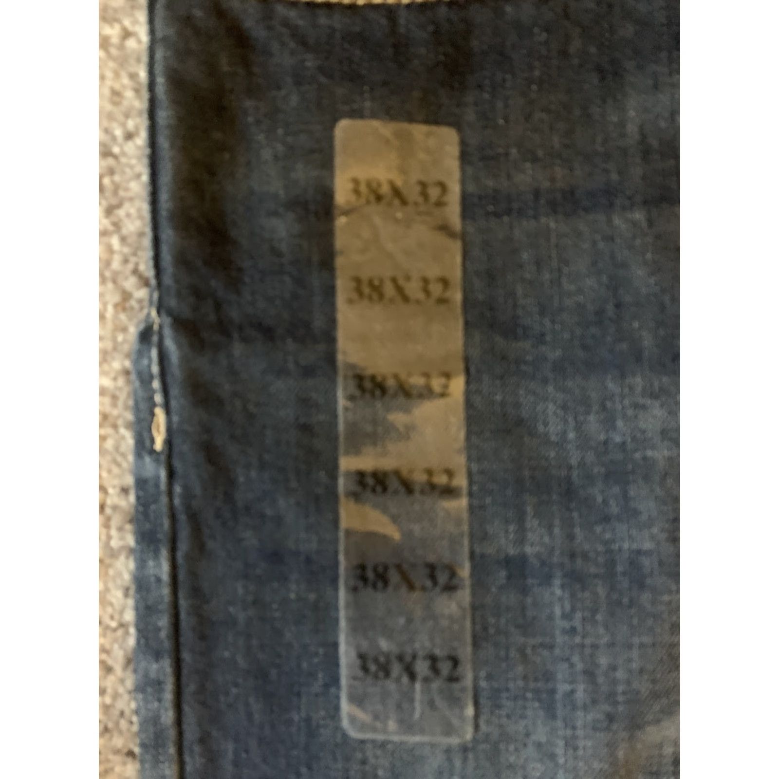 Vintage VINTAGE True Nation Jeans Big & Tall Men Relaxed Fit Straight Leg Cotton Denim Blue 32in Inseam Pockets Comfort Easy Care 38 38? Size US 38 / EU 54 - 2 Thumbnail