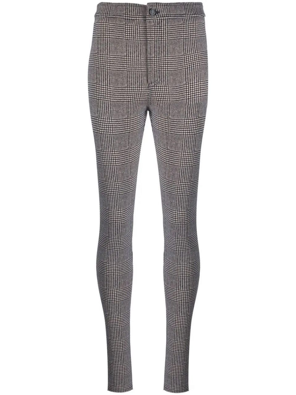 Yves Saint Laurent Saint Laurent check Skinny Jersey Leggings Trousers pants Size 30" / US 8 / IT 44 - 3 Thumbnail