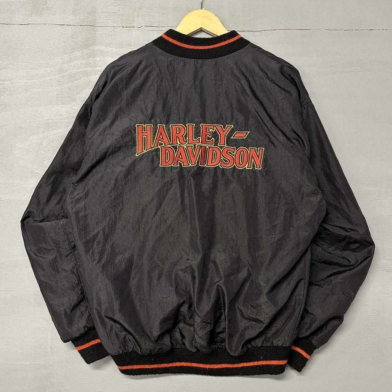 Harley Davidson × Vintage Vintage 90s Harley Davidson Zip Up Windbreaker Jacket Large Size US L / EU 52-54 / 3 - 1 Thumbnail