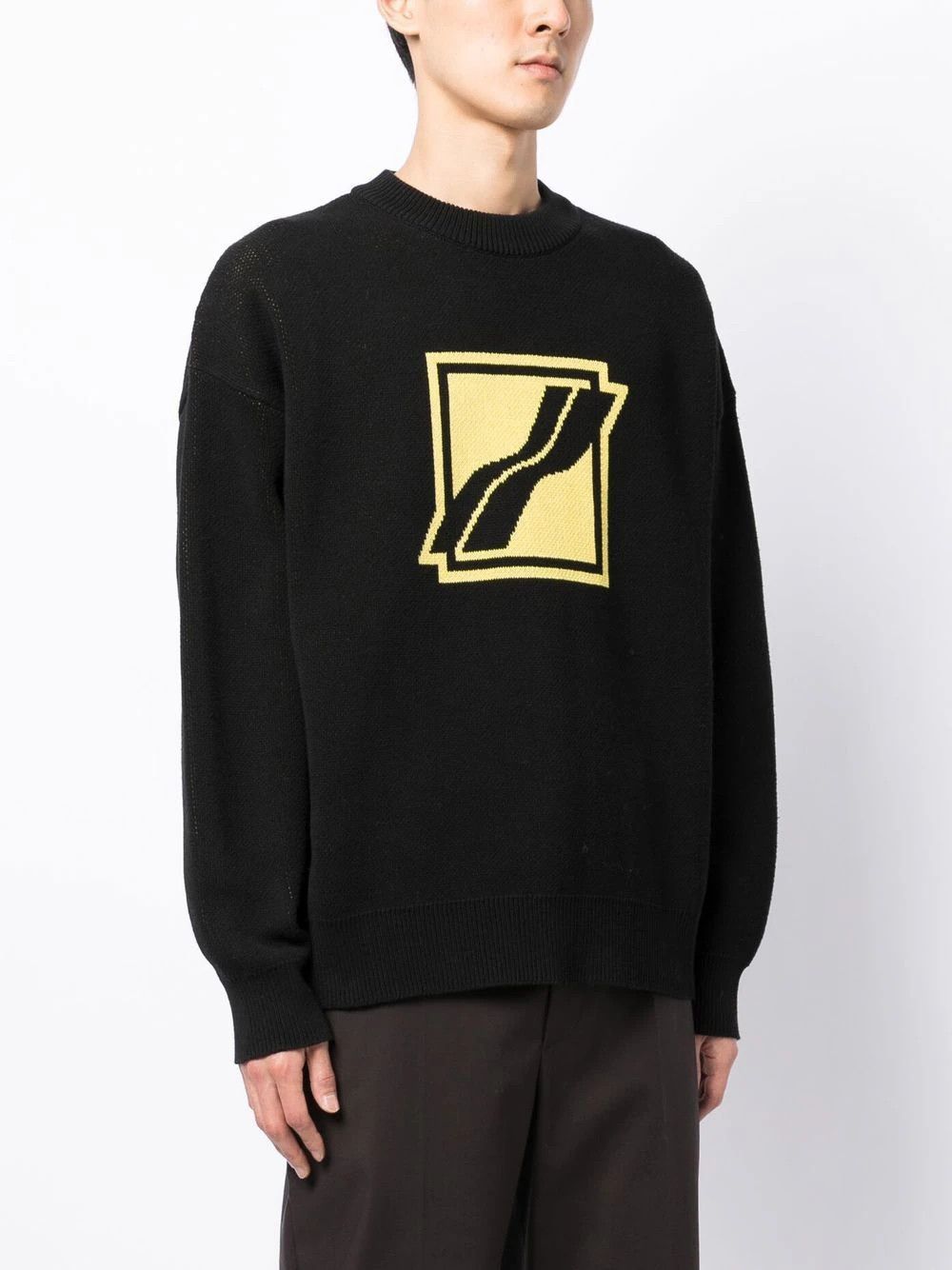 WE11DONE o1mris0824 Knit Pullover in Black Size US M / EU 48-50 / 2 - 7 Thumbnail