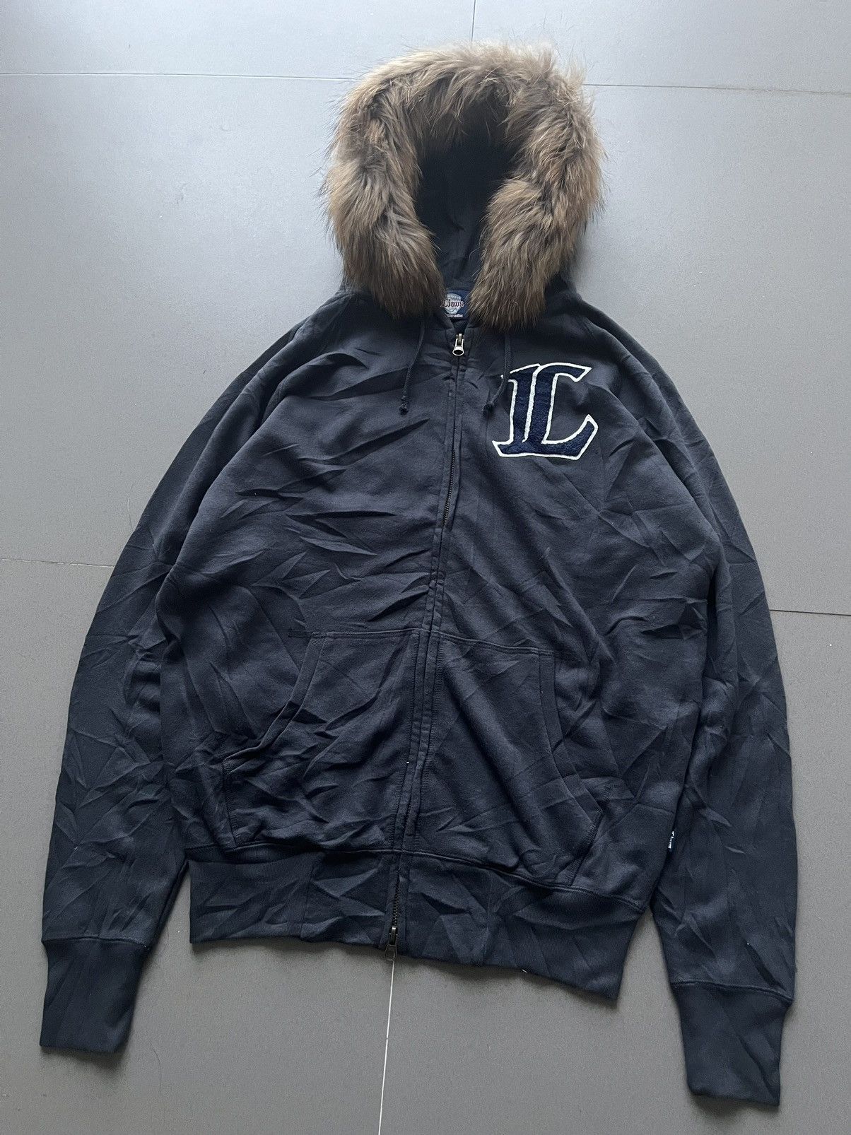 If Six Was Nine × Japanese Brand × Le Grande Bleu (L.G.B.) Japanese~Lions Fur Zip Hoodie Gothic Ifsixwasnine Lgb Style Size US M / EU 48-50 / 2 - 5 Thumbnail