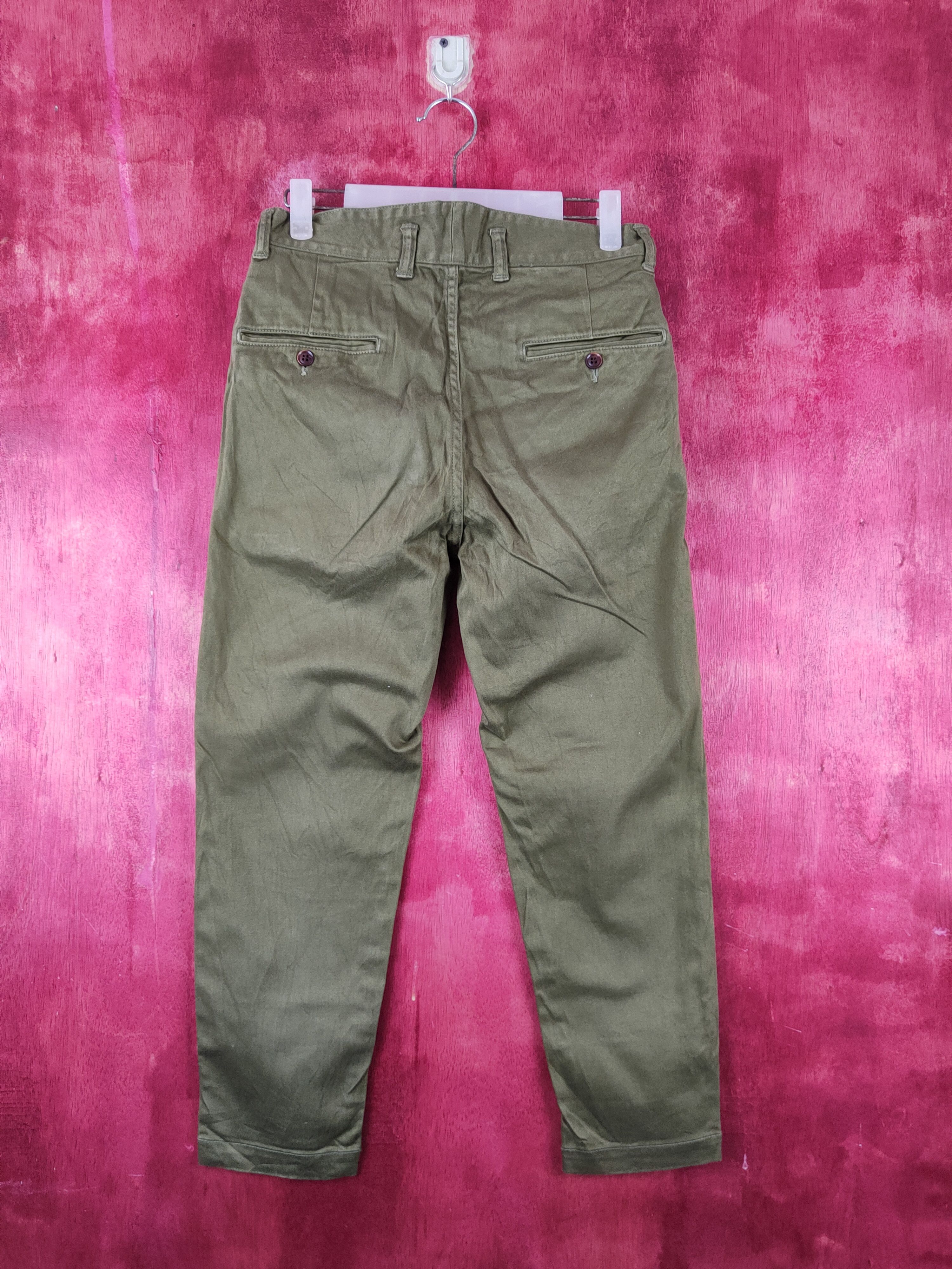 Japanese Brand Deep Blue Dark Olive Multipocket Casual Pants #S1736 Size US 29 - 7 Thumbnail