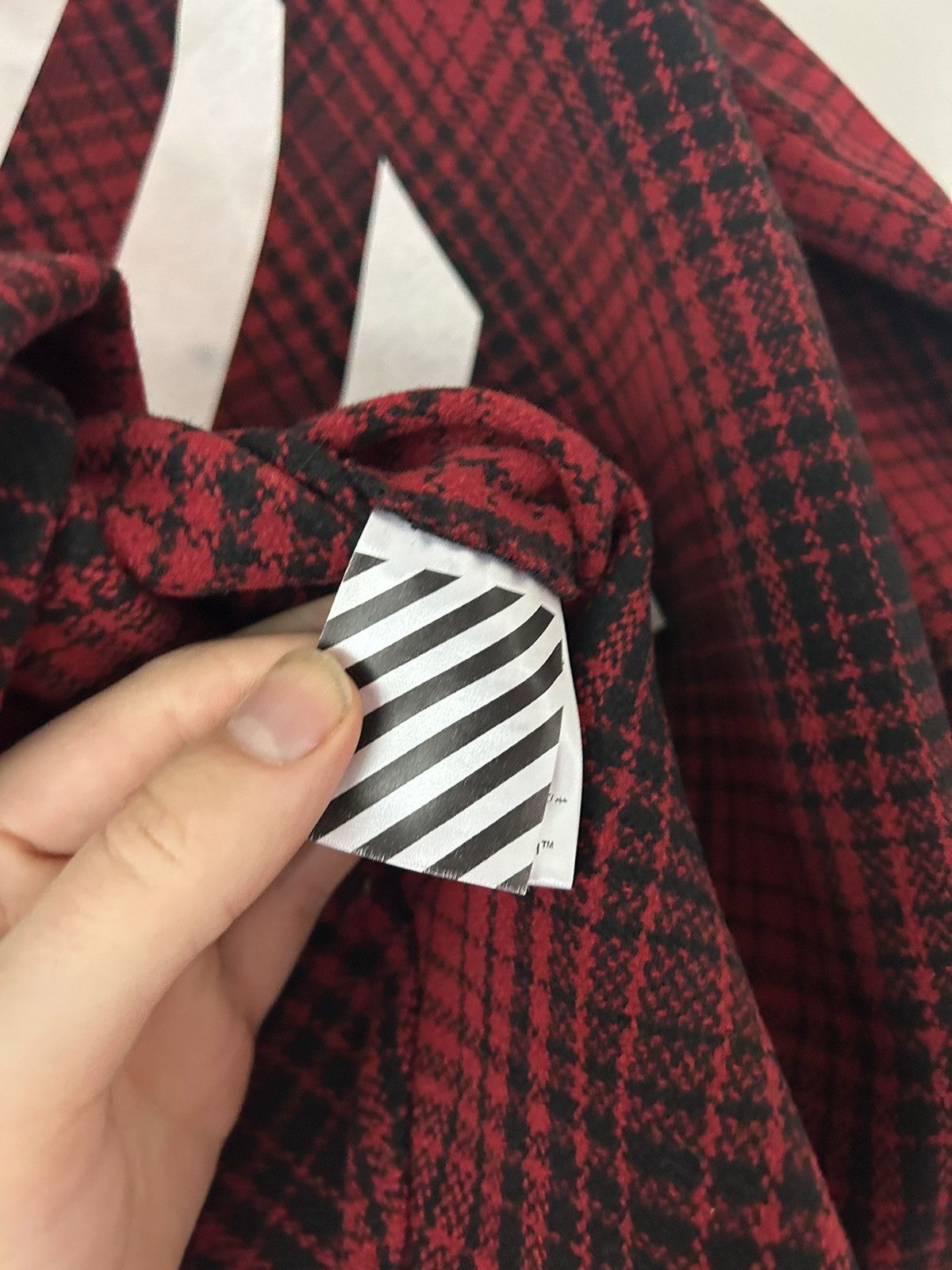 Off-White Check Wool Tartan Shirt Size US M / EU 48-50 / 2 - 16 Thumbnail
