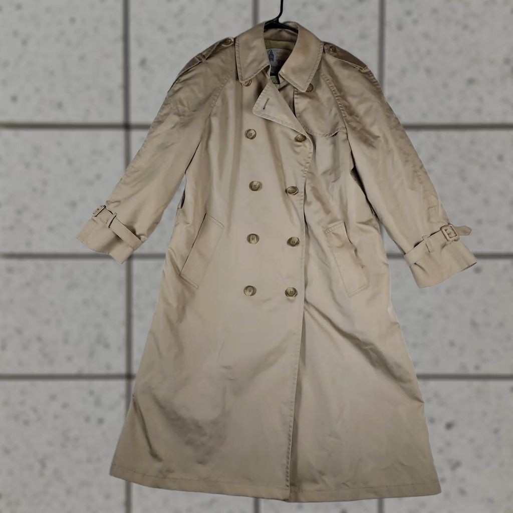 London Fog VINTAGE London Fog Trench Coat Beige 12P Women’s Double Breasted Long Coat USA Mens? Size XL / US 12-14 / IT 48-50 - 1 Thumbnail